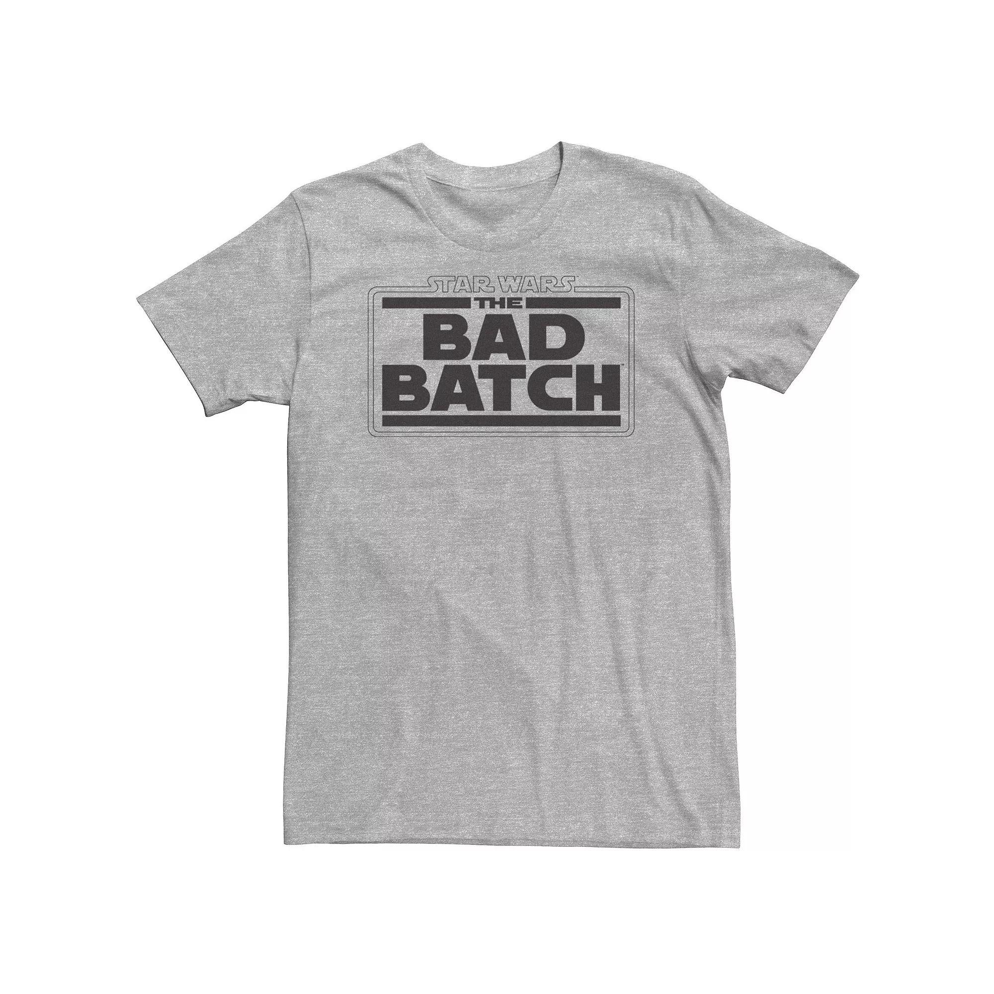 Big & Tall Star Wars: The Bad Batch Logo V1 Tee, Men's, Size: Large Tall, Athletic Grey Product Image