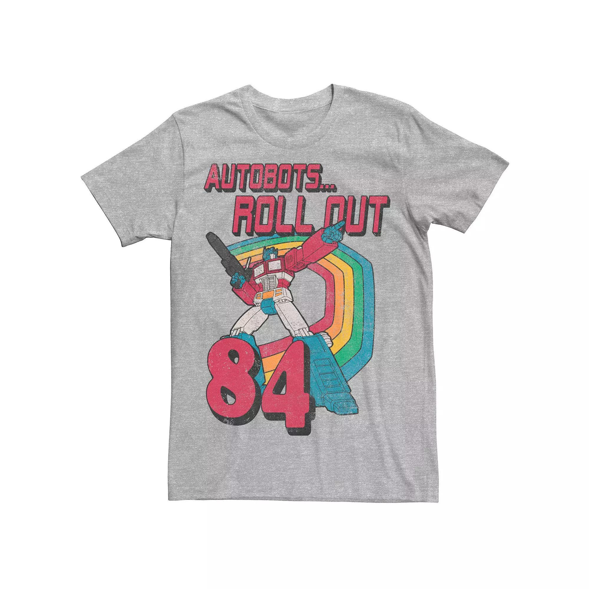 Men's Transformers Autobots Roll Out 84 Retro Tee, Size: XXL, Athletic Grey Product Image