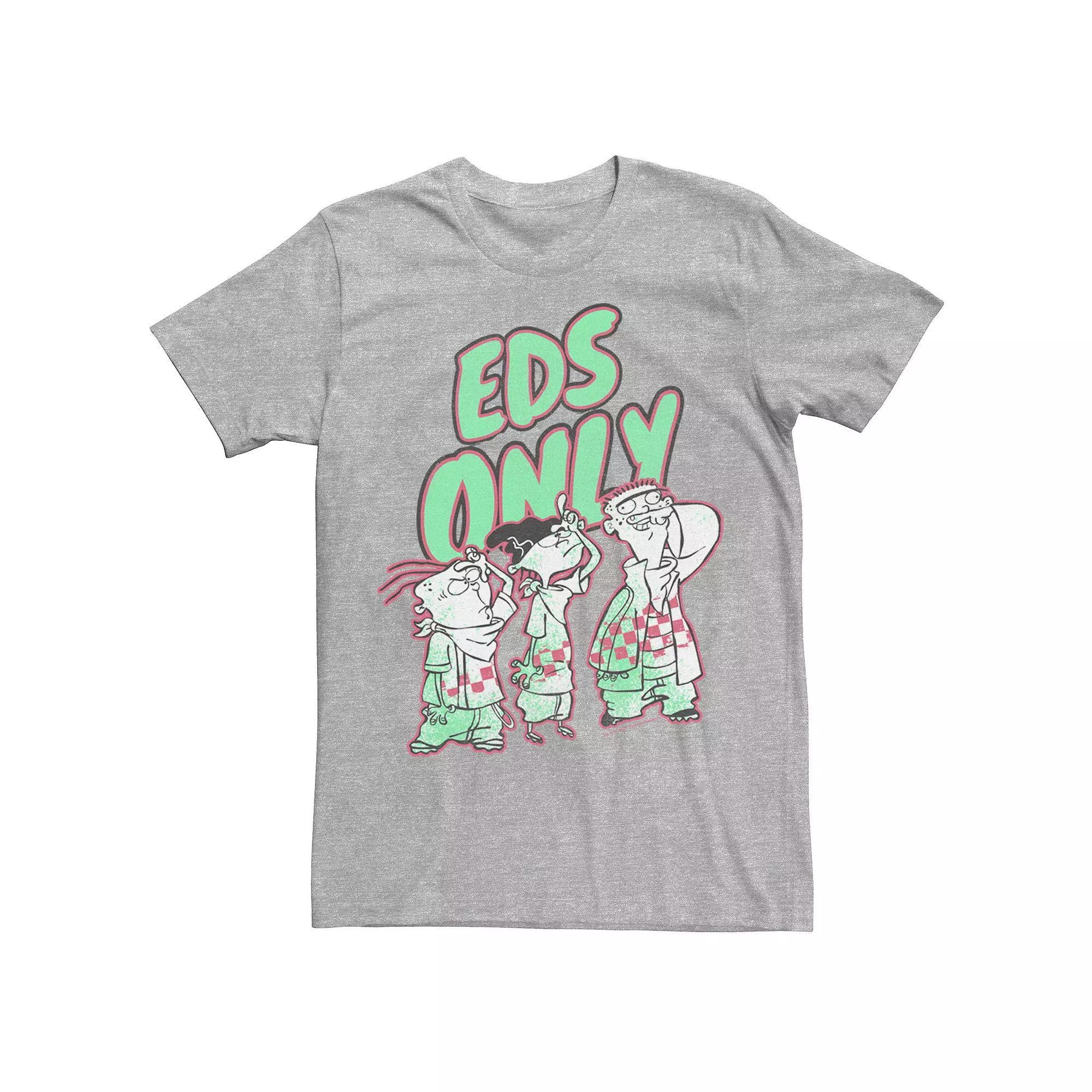 Men's Cartoon Netwrok Ed, Edd n Eddy Portrait Tee, Size: Medium, Athletic Grey Product Image