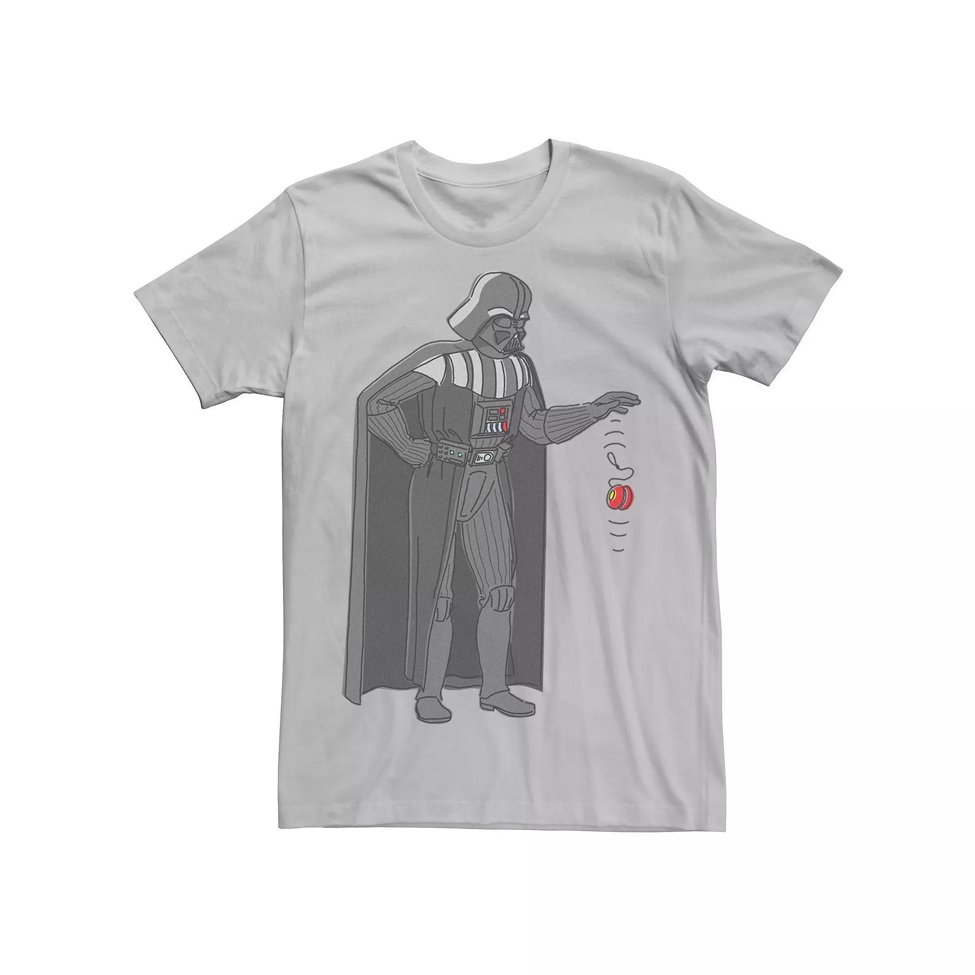 Men's Star Wars Darth Vader Force Yo-Yo Tee, Size: Medium, Silver Product Image