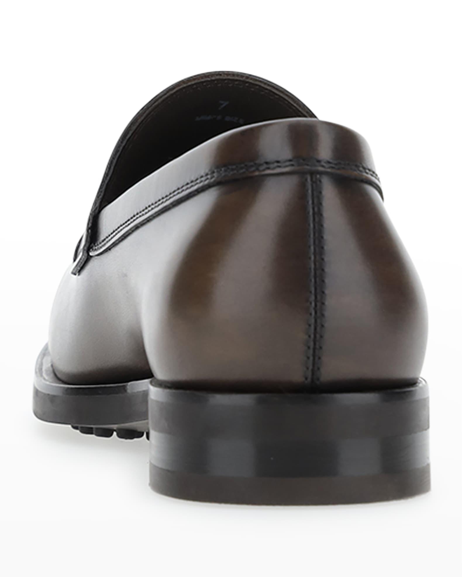 Men's Leather Moccasin Penny Loafers Product Image