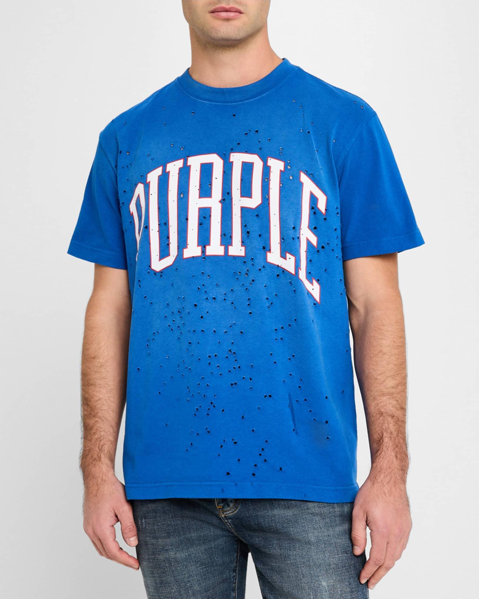 Mens Destroyed Collegiate T-Shirt Product Image