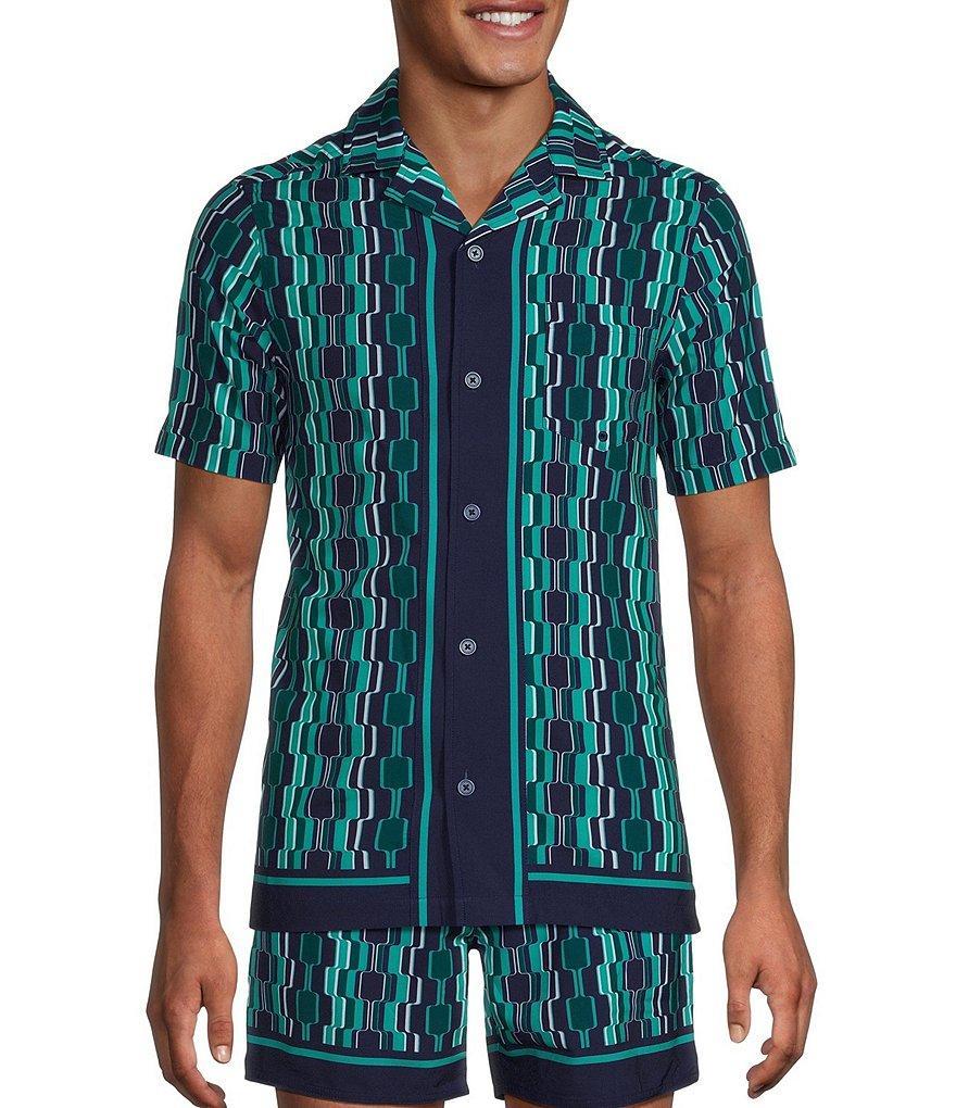Murano Mod Stripe Short Sleeve Cabana Woven Shirt Product Image
