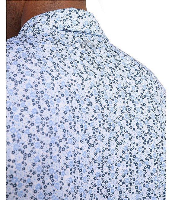 Southern Tide Performance Stretch Driver Petal Party Printed Short Sleeve Polo Shirt Product Image