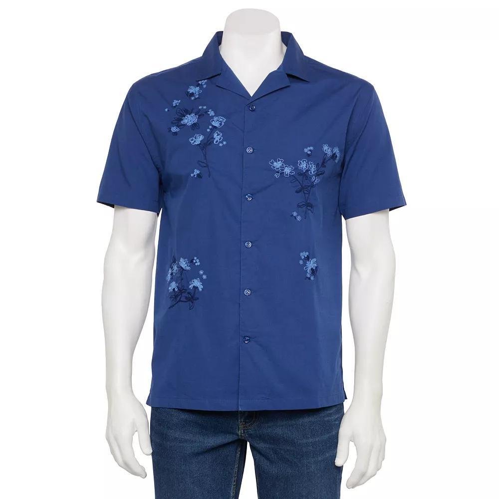 Men's Retrofit Embroidered Flora Shirt, Size: XL, Oxford Product Image