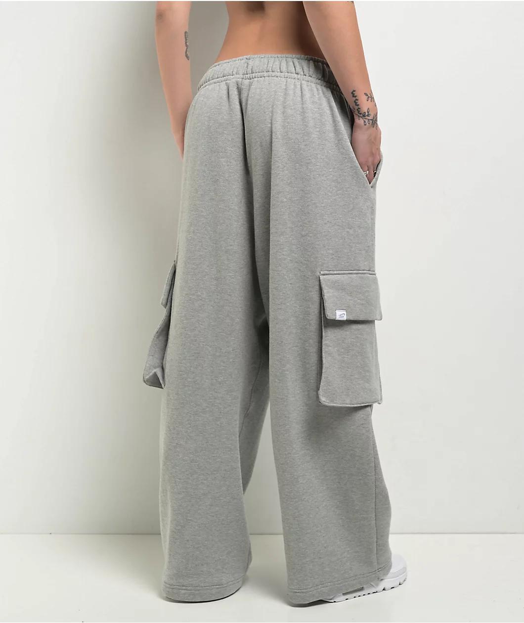 Nike Sportswear Dance Heather Grey Oversized Sweatpants Product Image