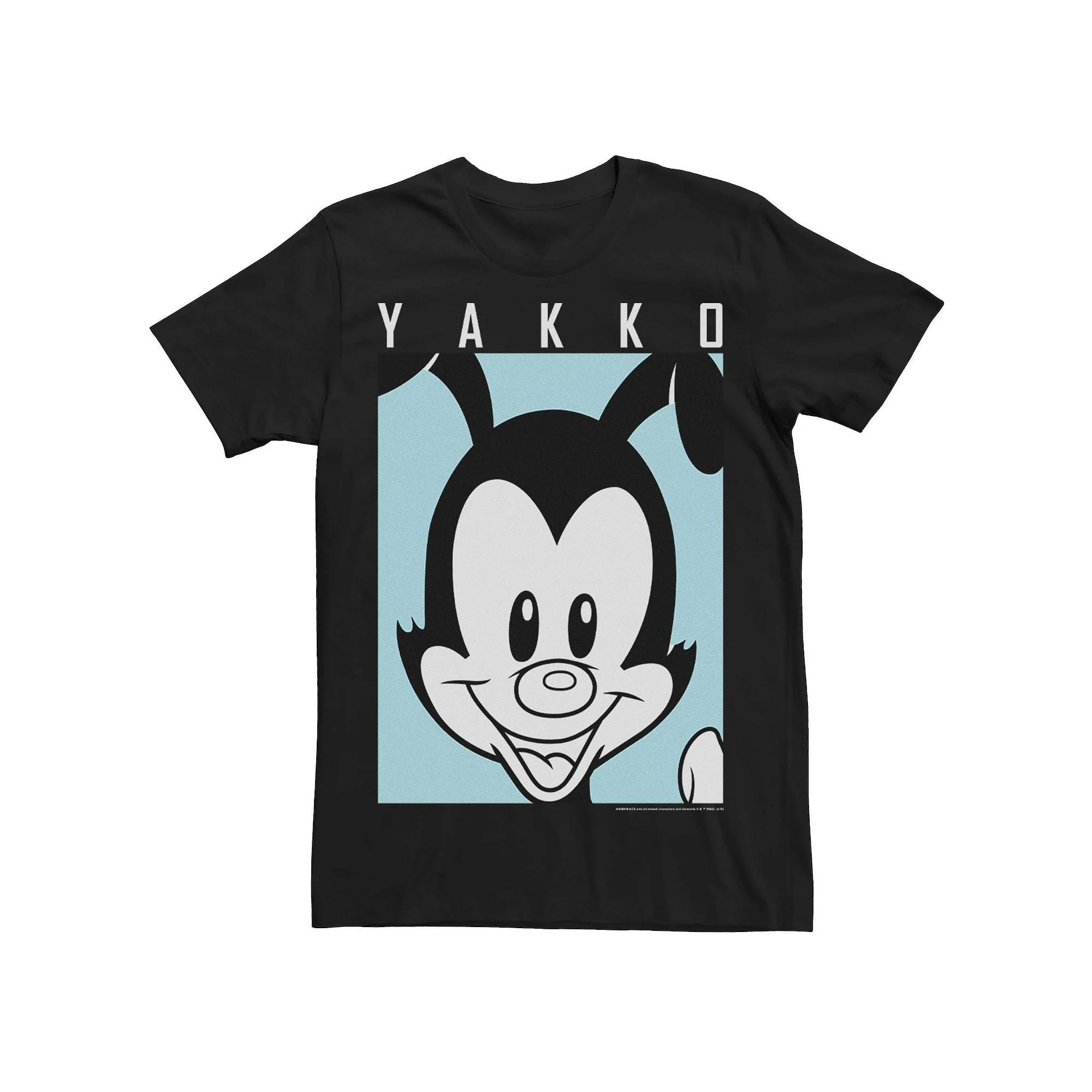 Men's Animaniacs Yakko Portrait Poster Tee, Size: Large, Black Product Image