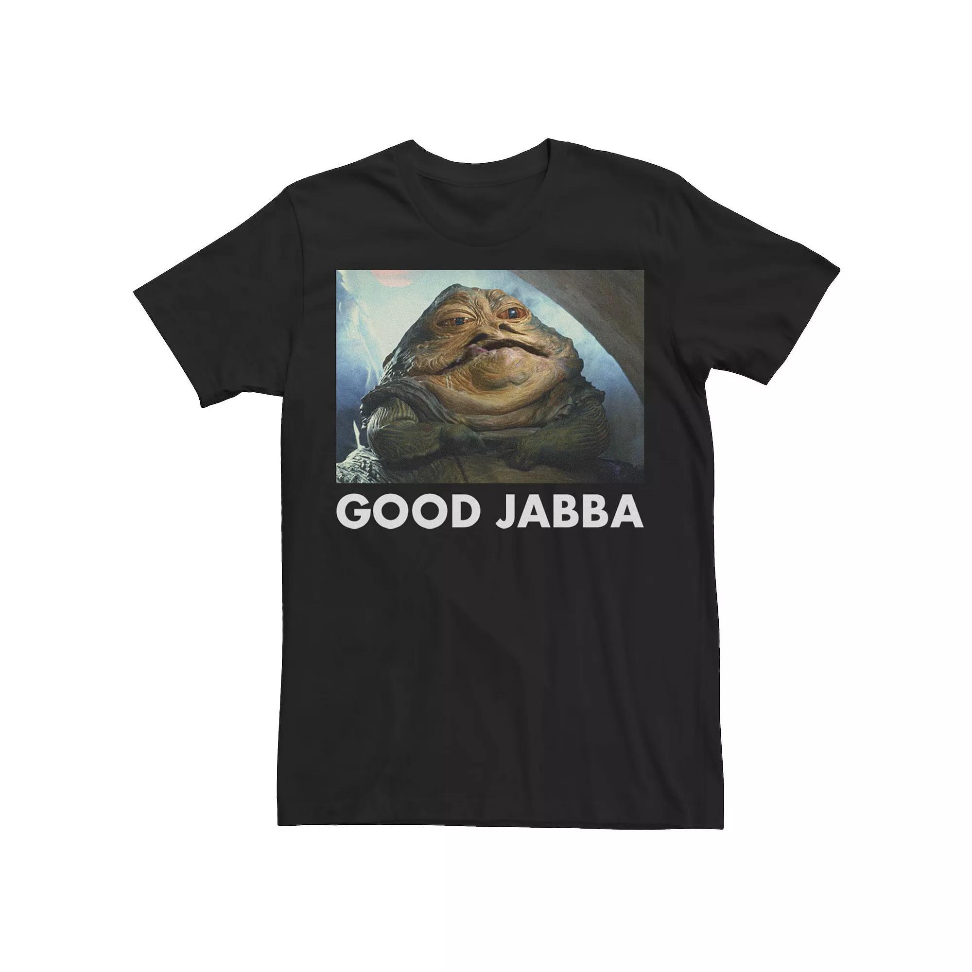 Men's Star Wars Jabba The Hutt "Good Jabba" Graphic Tee, Size: Large, Black Product Image