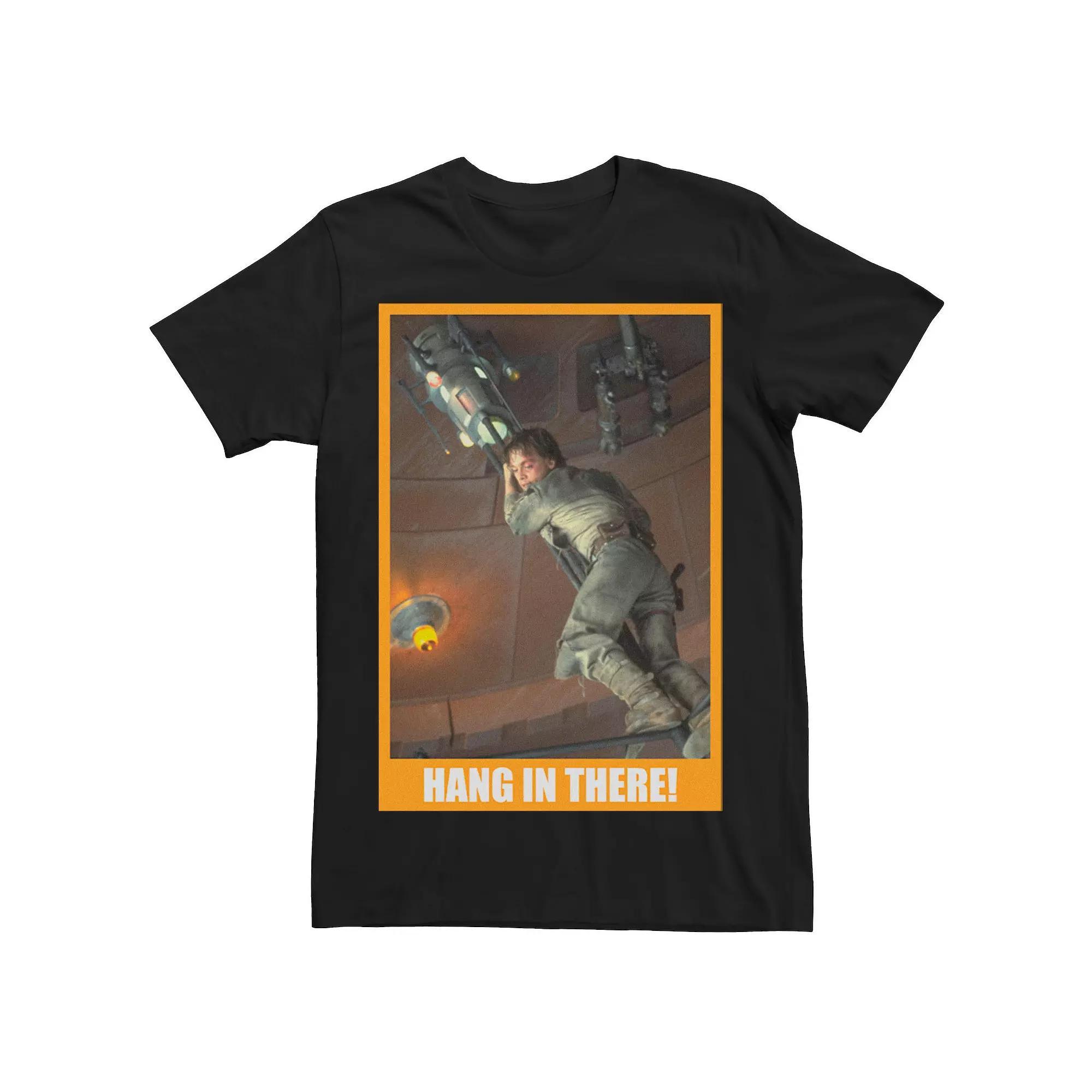 Men's Star Wars Luke Skywalker Hang In There Poster Tee, Size: Medium, Black Product Image