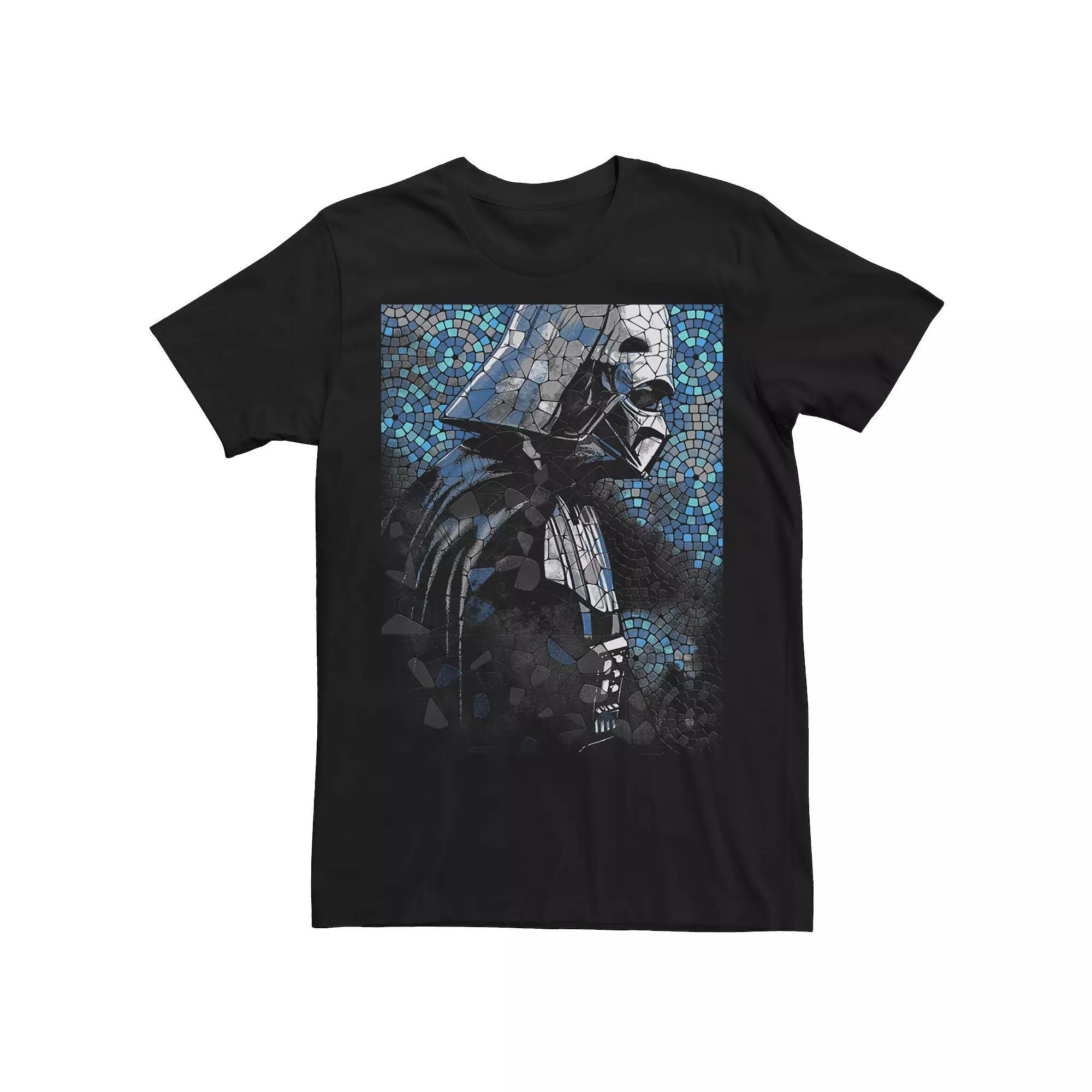 Men's Star Wars Last Jedi First Order Cutout Grunge Poster Tee, Size: Large, Navy Grey Product Image