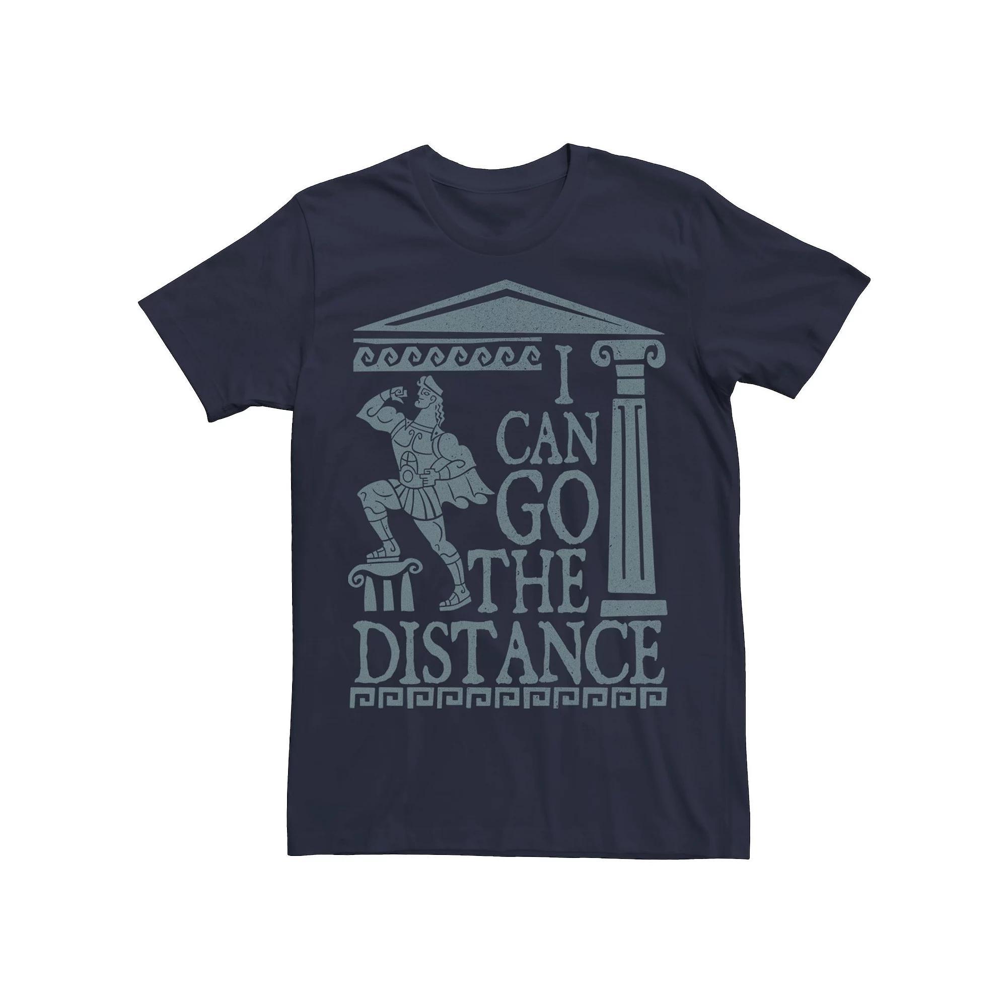 Disneys Hercules Mens Go The Distance Greek Art Tee Blue Product Image