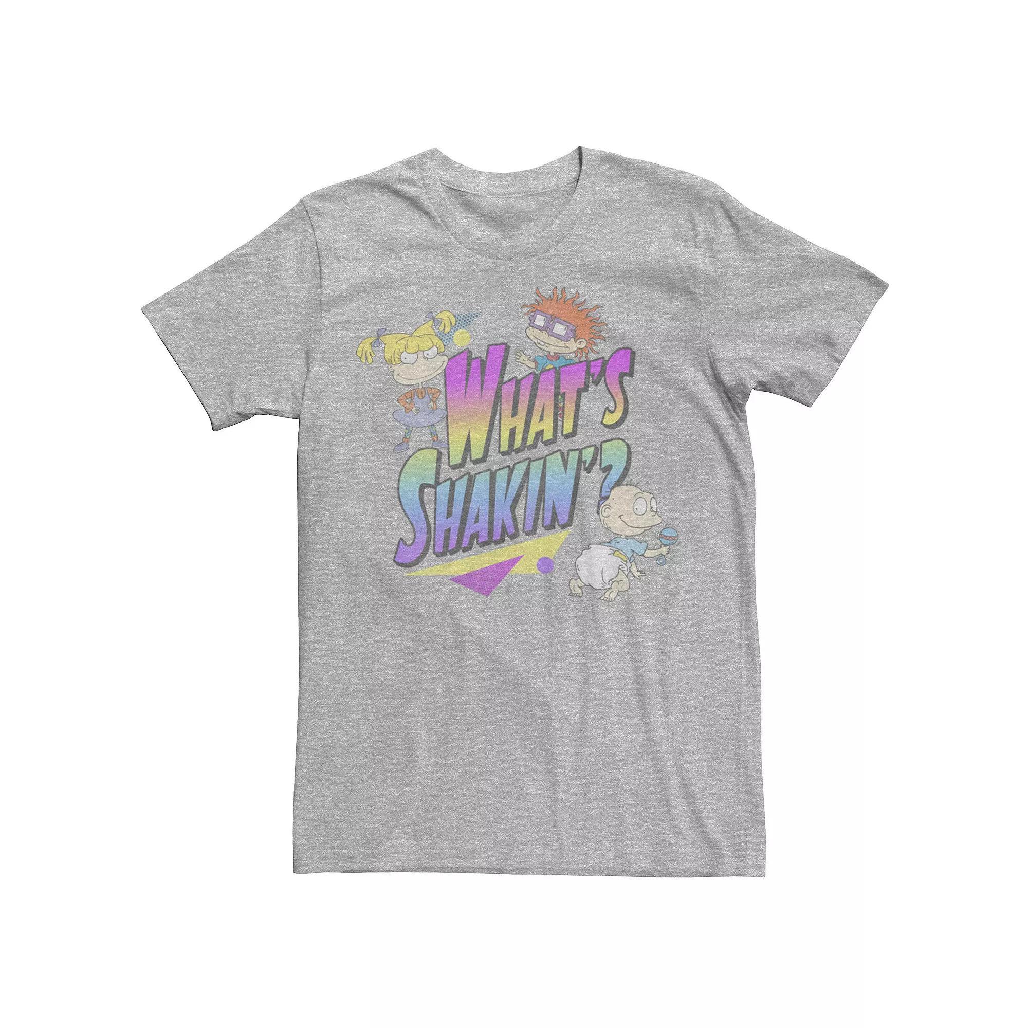 Men's Nickelodeon Rugrats Vintage Neon What's Shakin'? Tee, Boy's, Size: Large, Light Blue Product Image