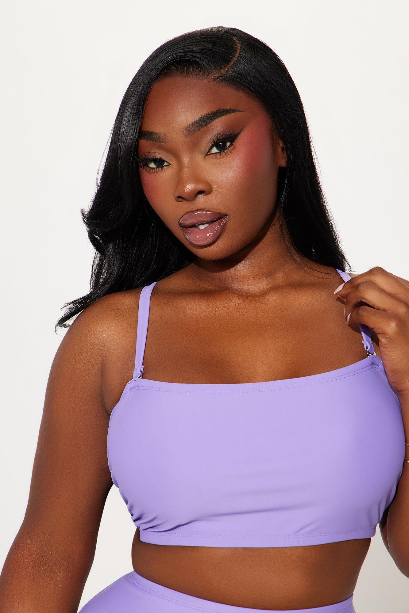 Maui Mix And Match Bandeau Bikini Top - Purple Product Image