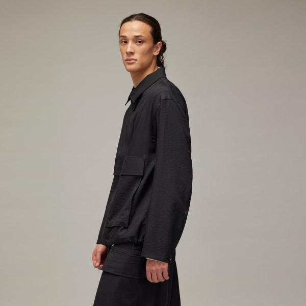 adidas Y-3 Sport Uniform Coach Jacket Clear Grey XS Mens Product Image