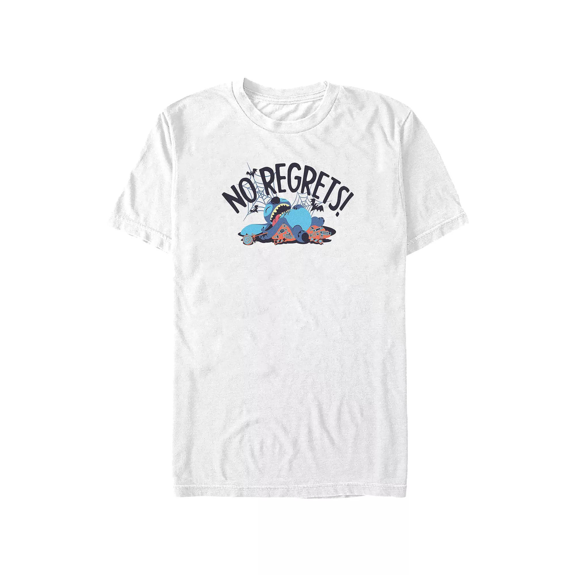 Disney's Lilo & Stitch No Regrets Men's Graphic Tee, Size: XXL Tall, White Product Image