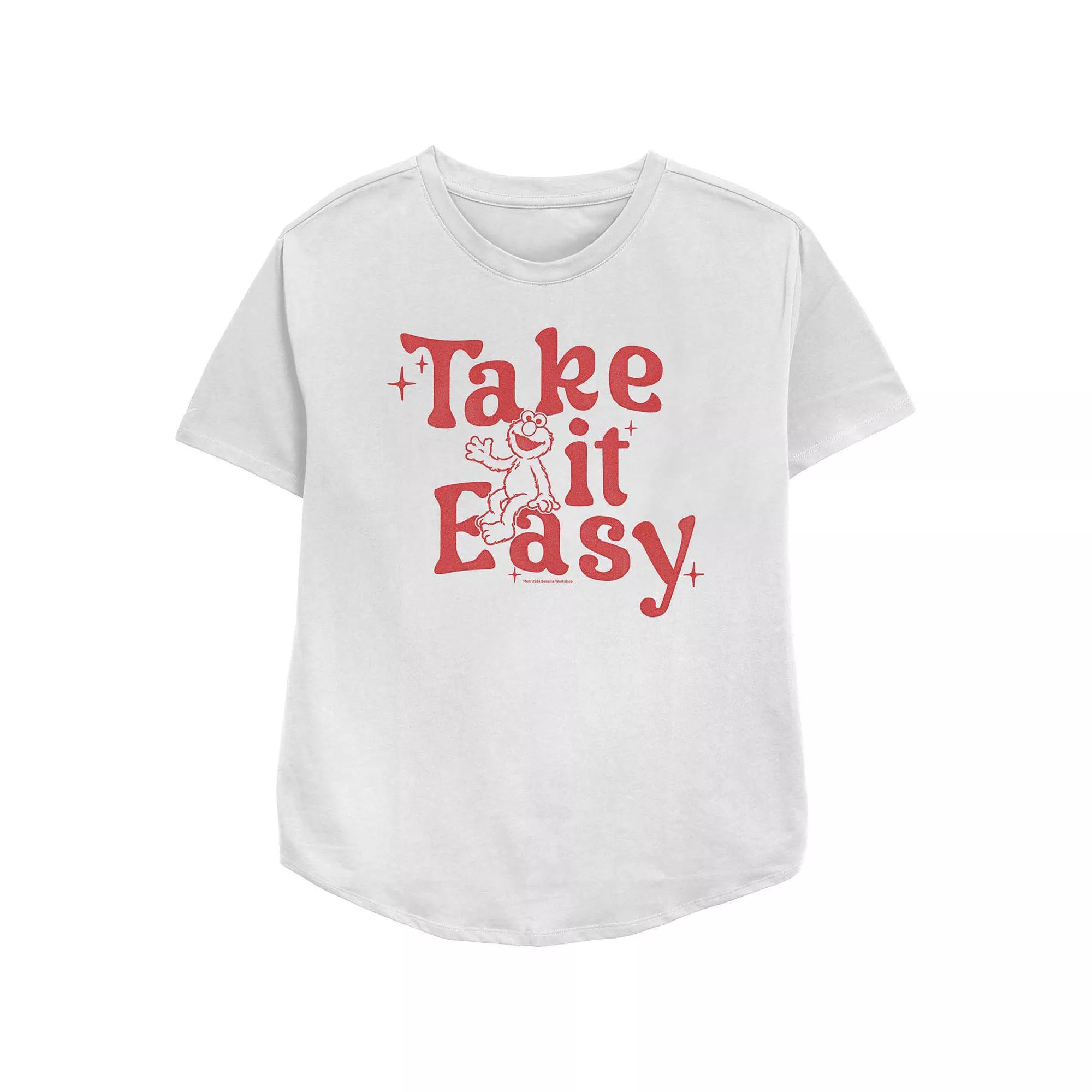 Women's PBS Kids Sesame Street Take It Easy Graphic Tee, Size: XXL, White Product Image
