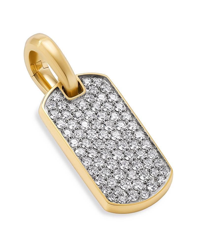 Mens Chevron Tag in 18K Yellow Gold Product Image