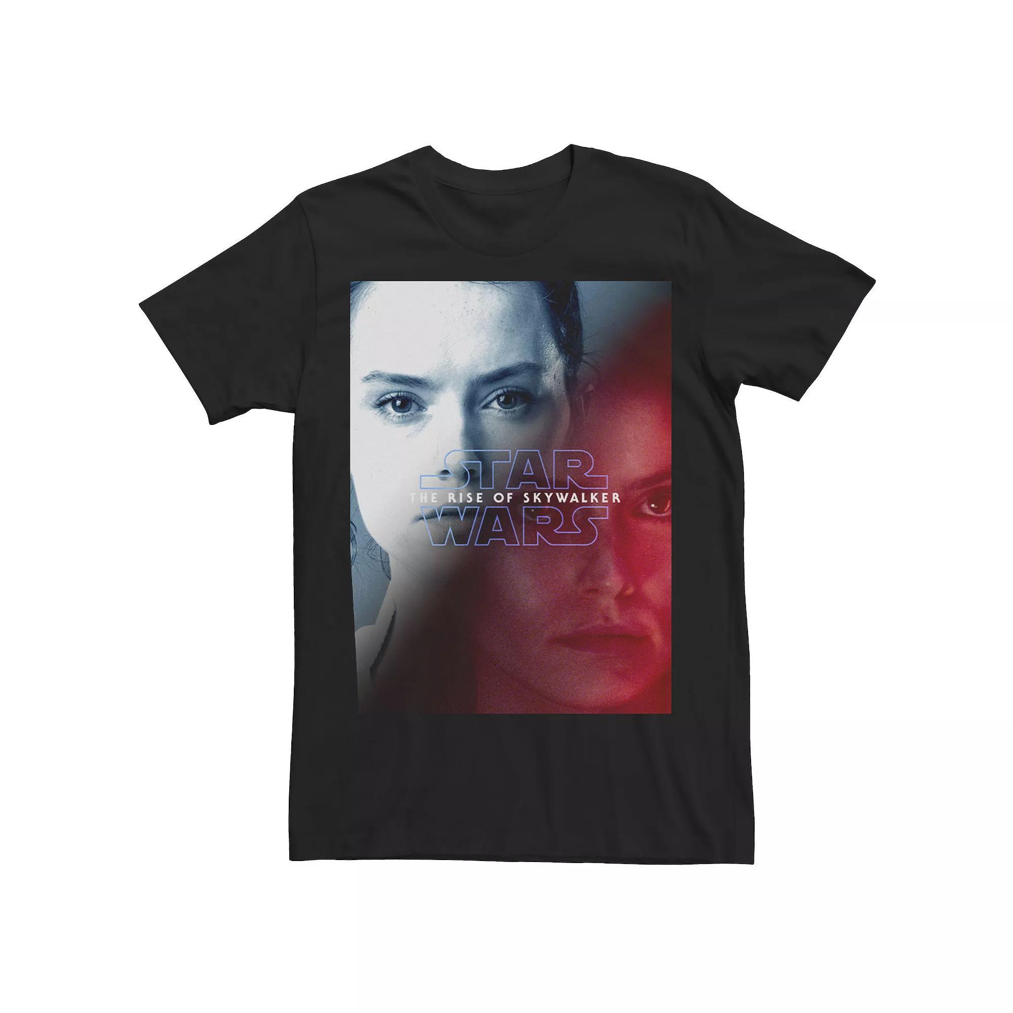 Men's Star Wars Rise Of Skywalker Rey Movie Poster Tee, Size: Large, Black Product Image