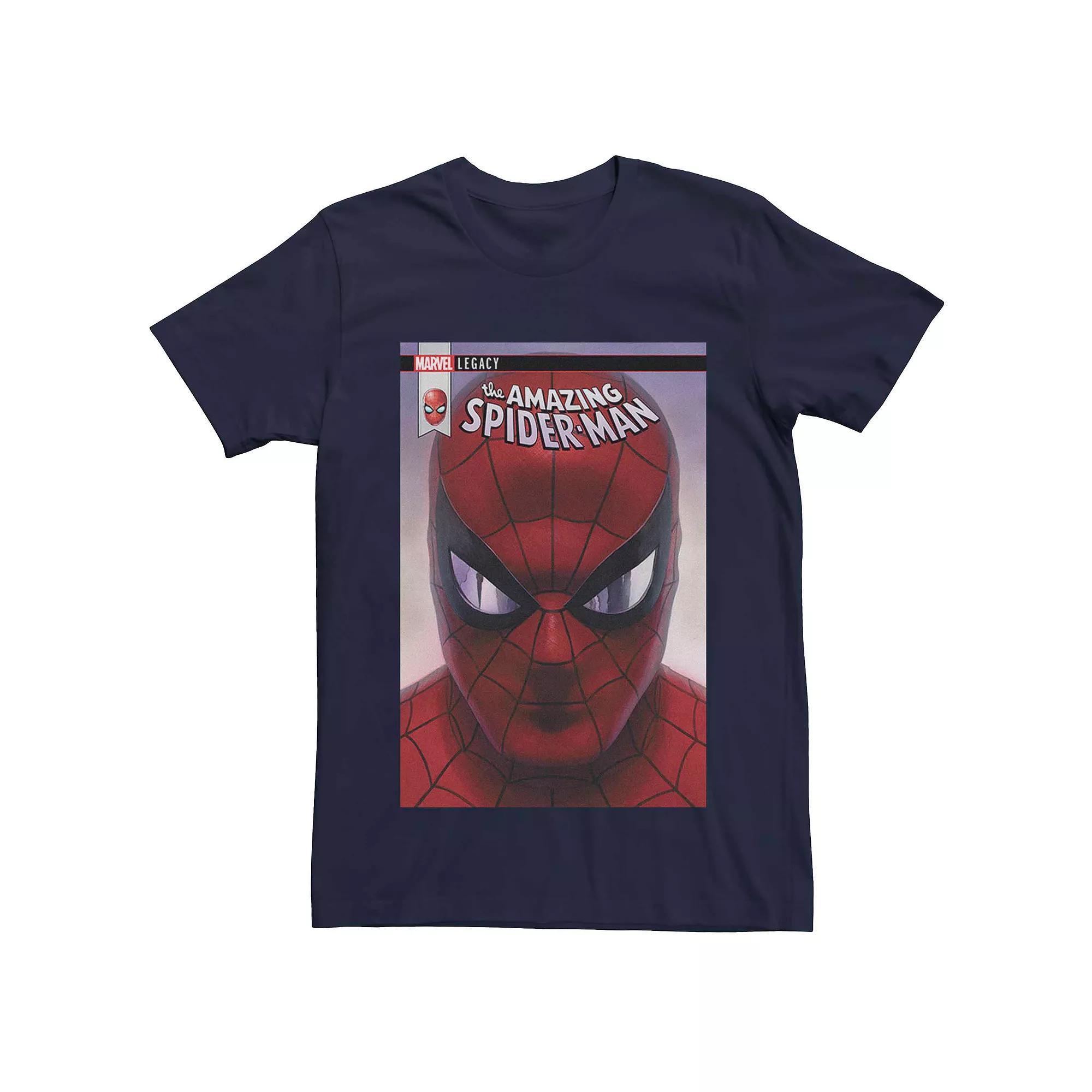 Men's Marvel The Amazing Spider-Man Simple Comic Cover Tee, Size: Large, Blue Product Image