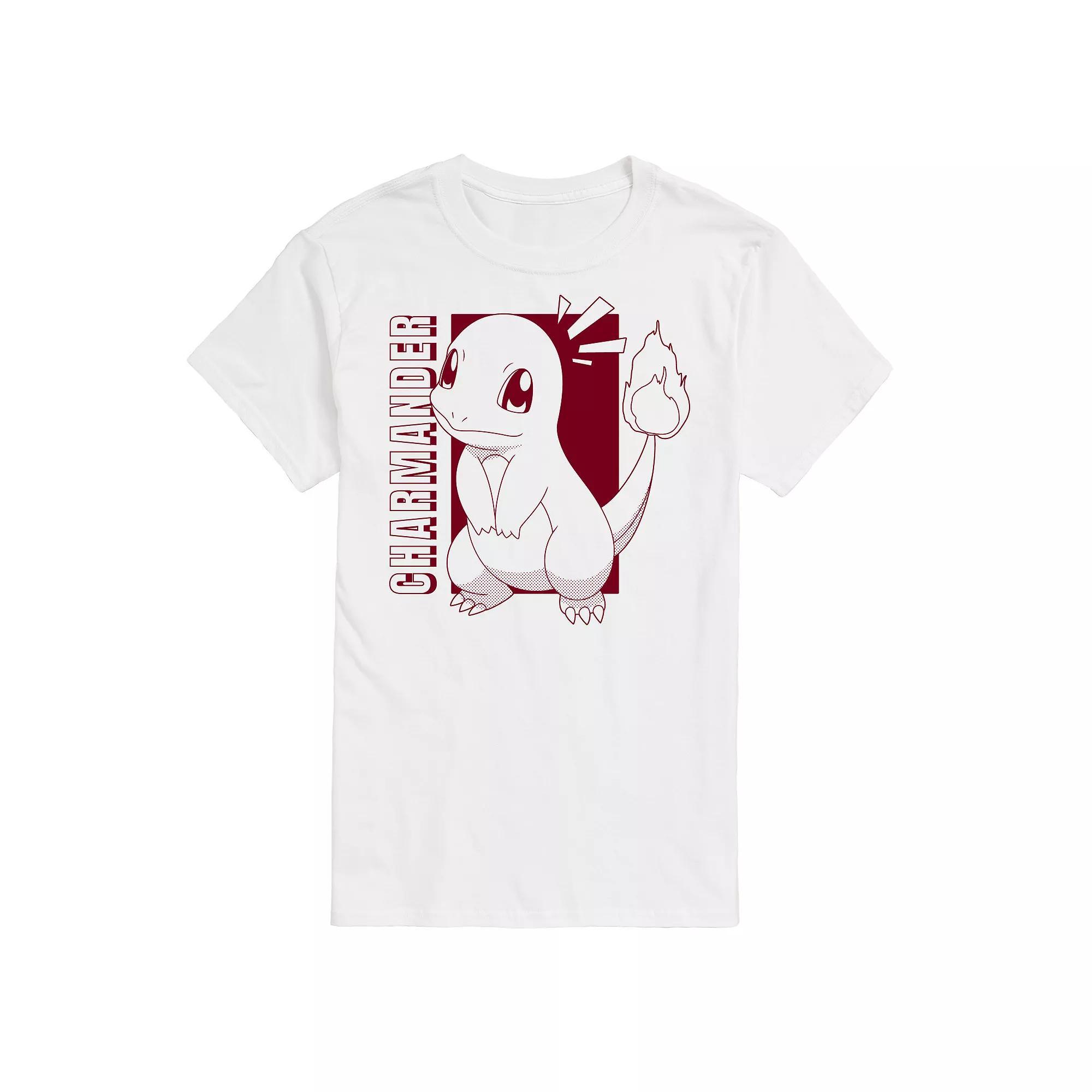 Mens Pokemon Charmander Colorblock Graphic Tee Product Image