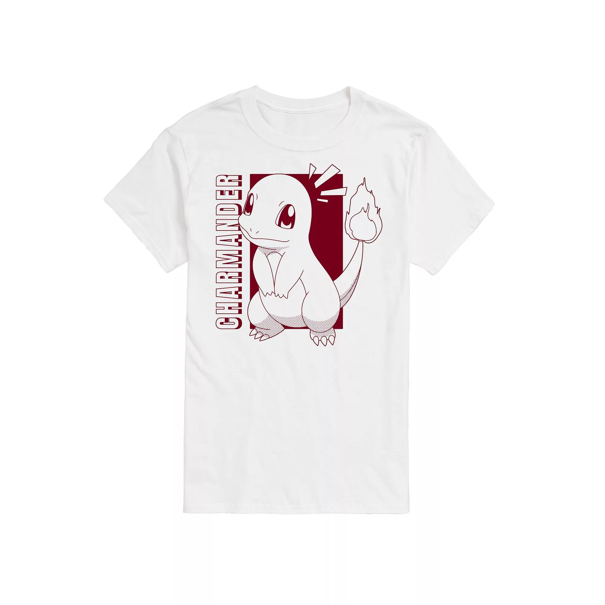 Mens Pokemon Charmander Colorblock Graphic Tee Product Image