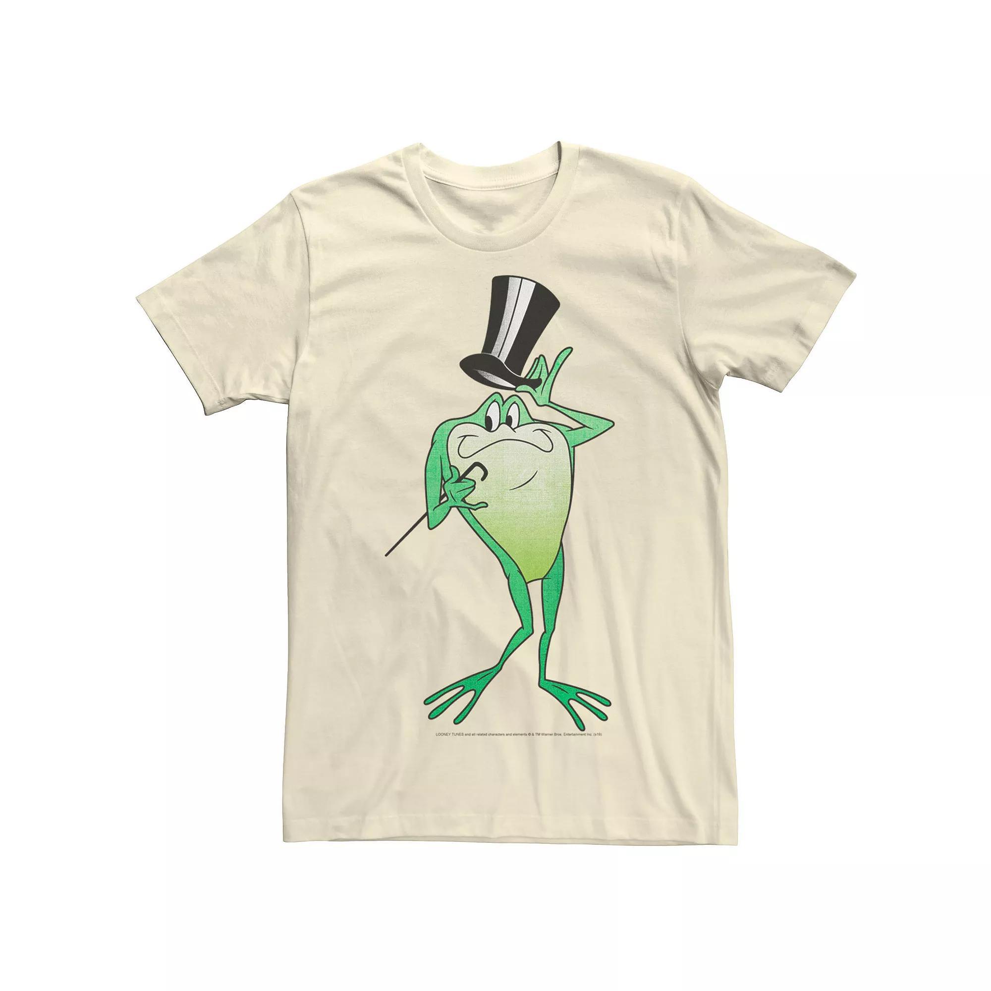 Men's Looney Tunes Michigan J. Frog Top Hat Tip Tee, Size: Large, Natural Product Image