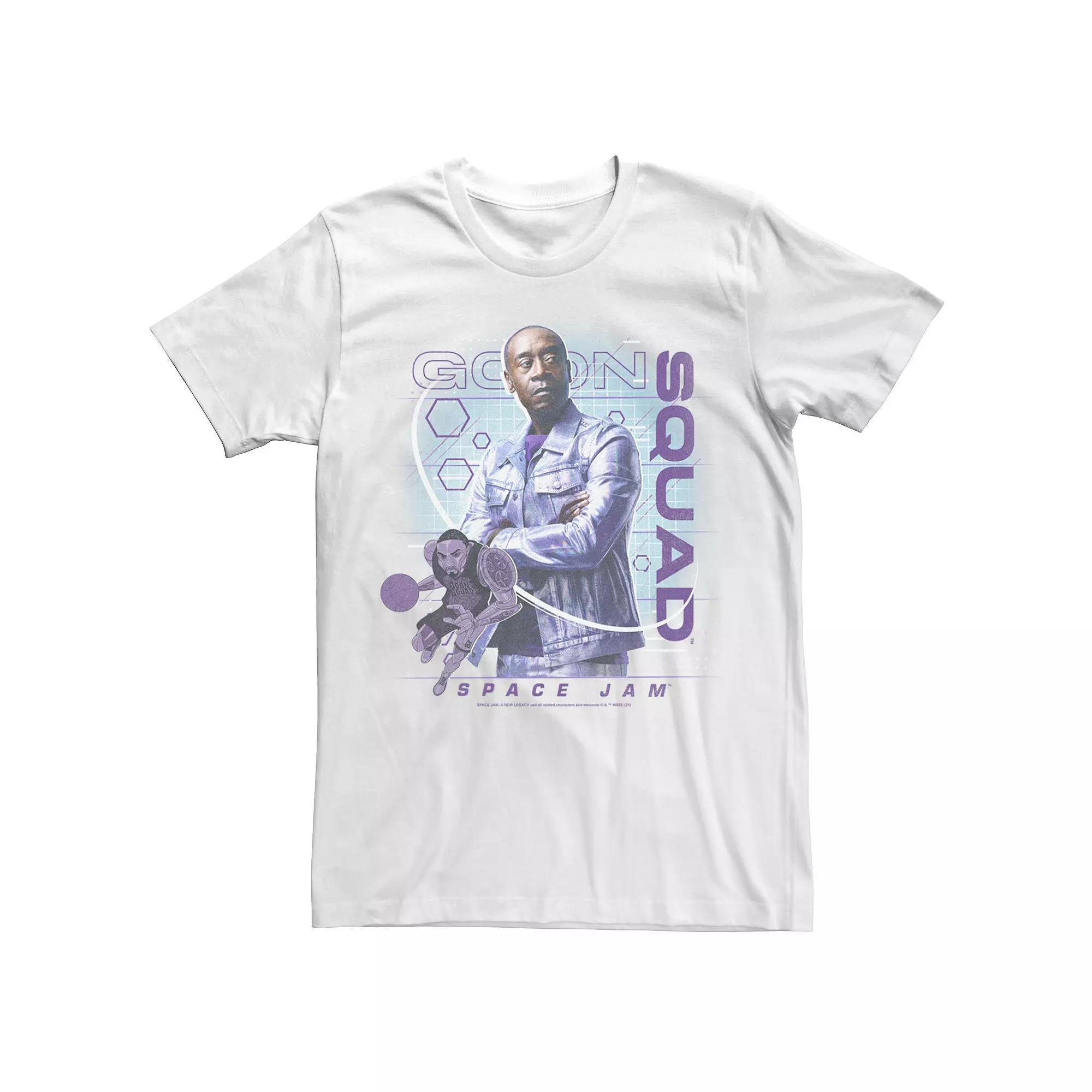 Men's Space Jam 2 Goon Squad Purple Hue Portrait Tee, Size: Small, White Product Image