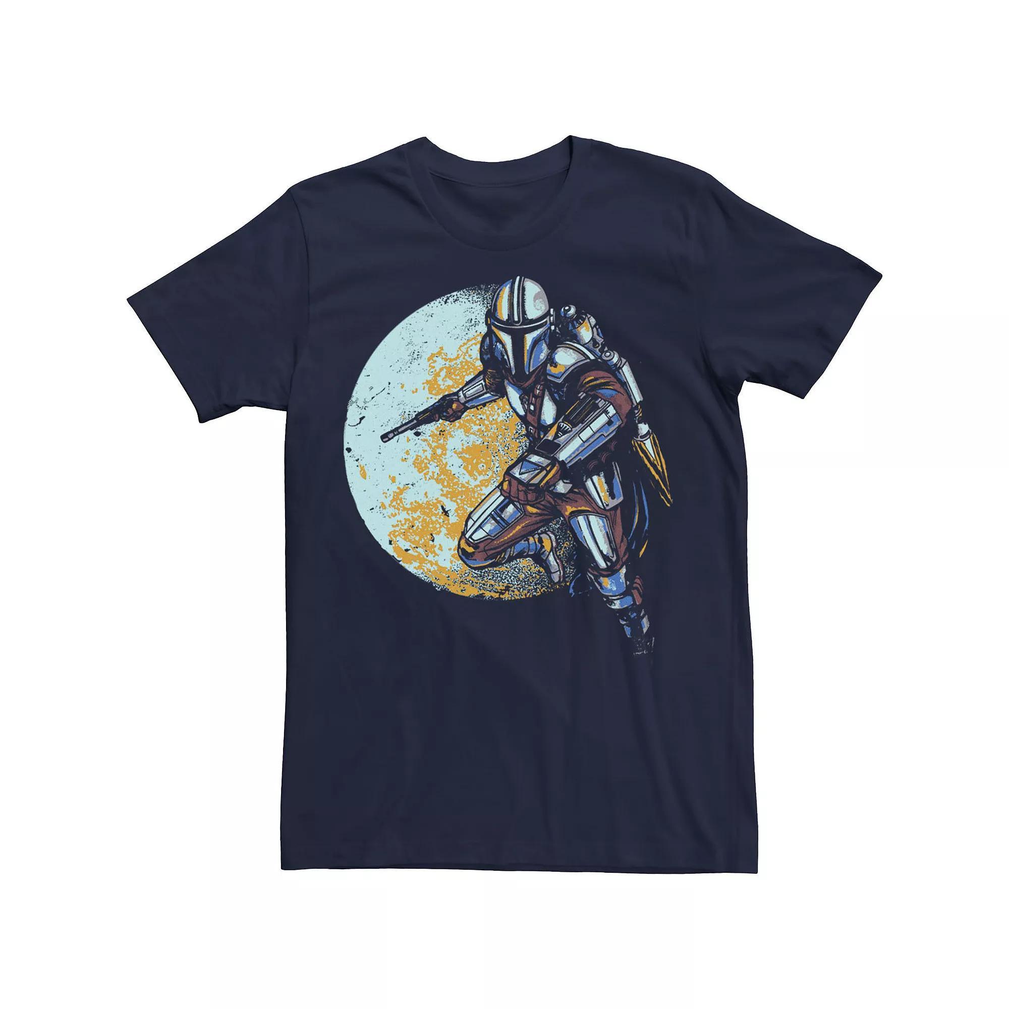 Men's Star Wars the Mandalorian Moondo Lorian Poster Tee, Size: Medium, Blue Product Image