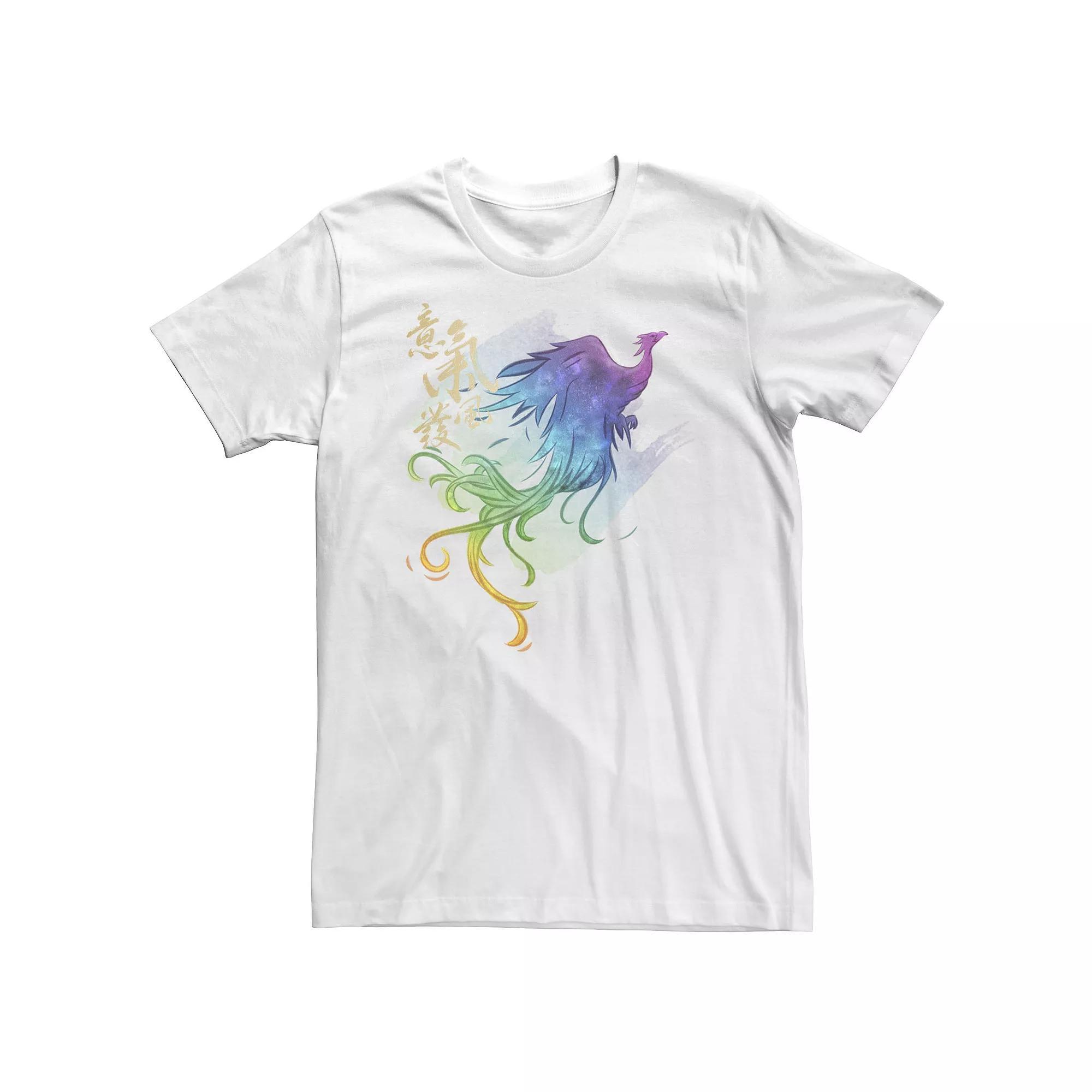 Big & Tall Disney Mulan Live Action Phoenix Watercolor Tee, Men's, Size: XLT, White Product Image