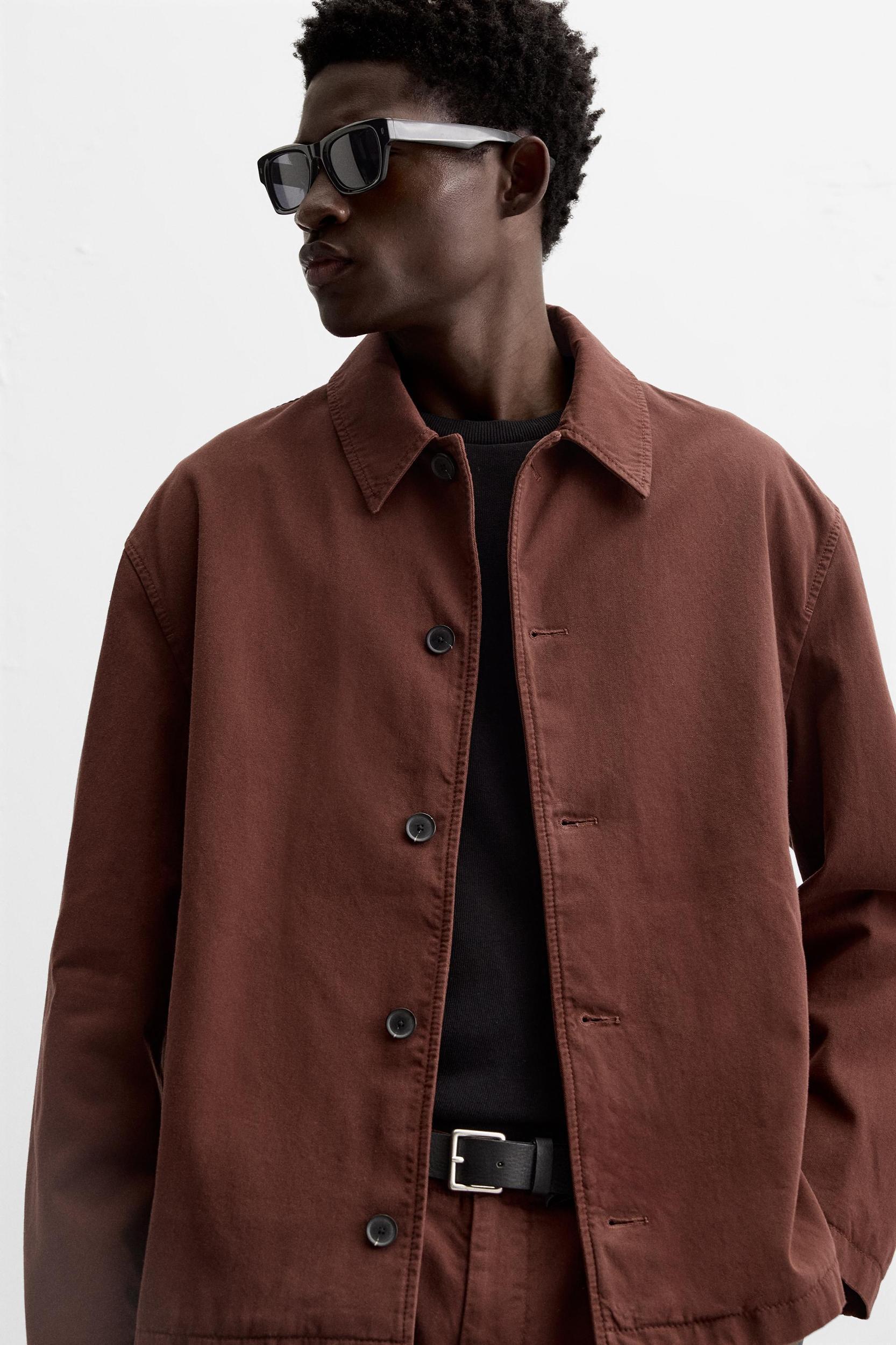 STRUCTURED TWILL OVERSHIRT Product Image
