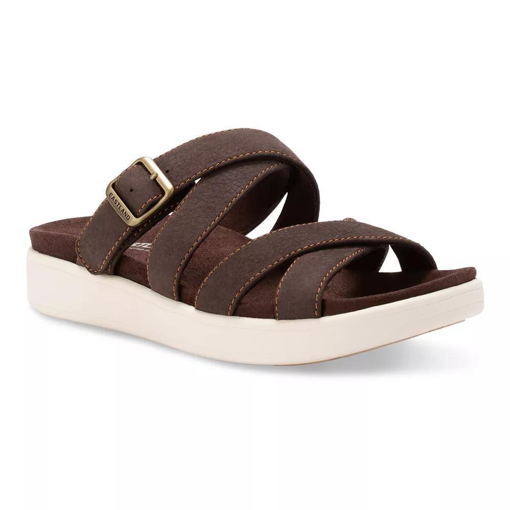 Eastland Machias Women's Buckle Slide Sandals, Size: 7, Brown Product Image