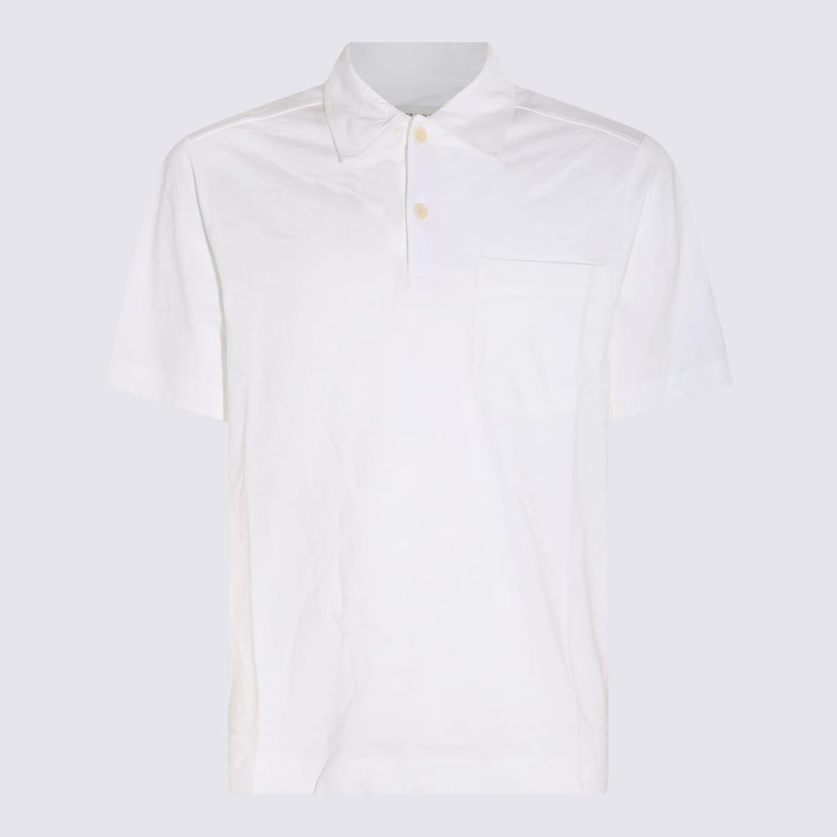 DRIES VAN NOTEN White Cotton Polo Shirt Product Image
