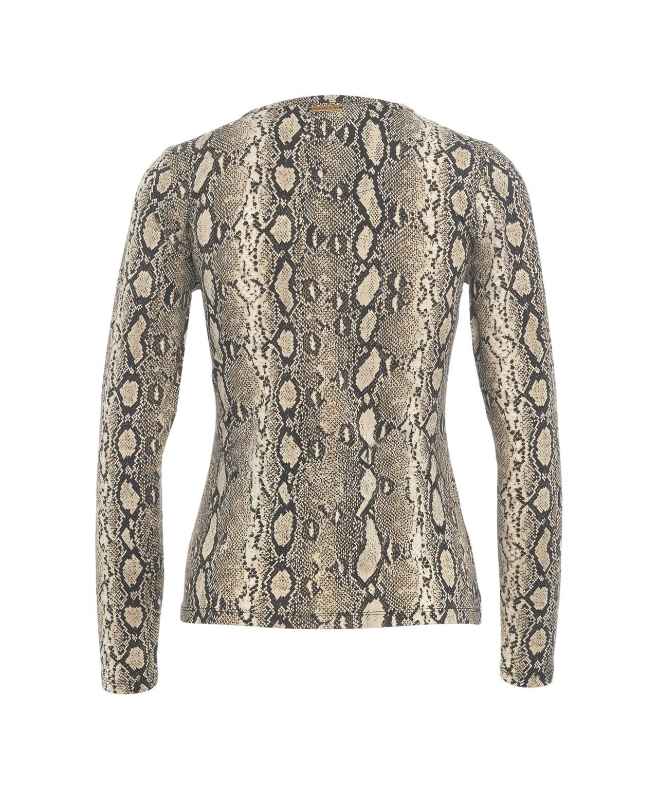Knit Pullover with Animal Print Product Image