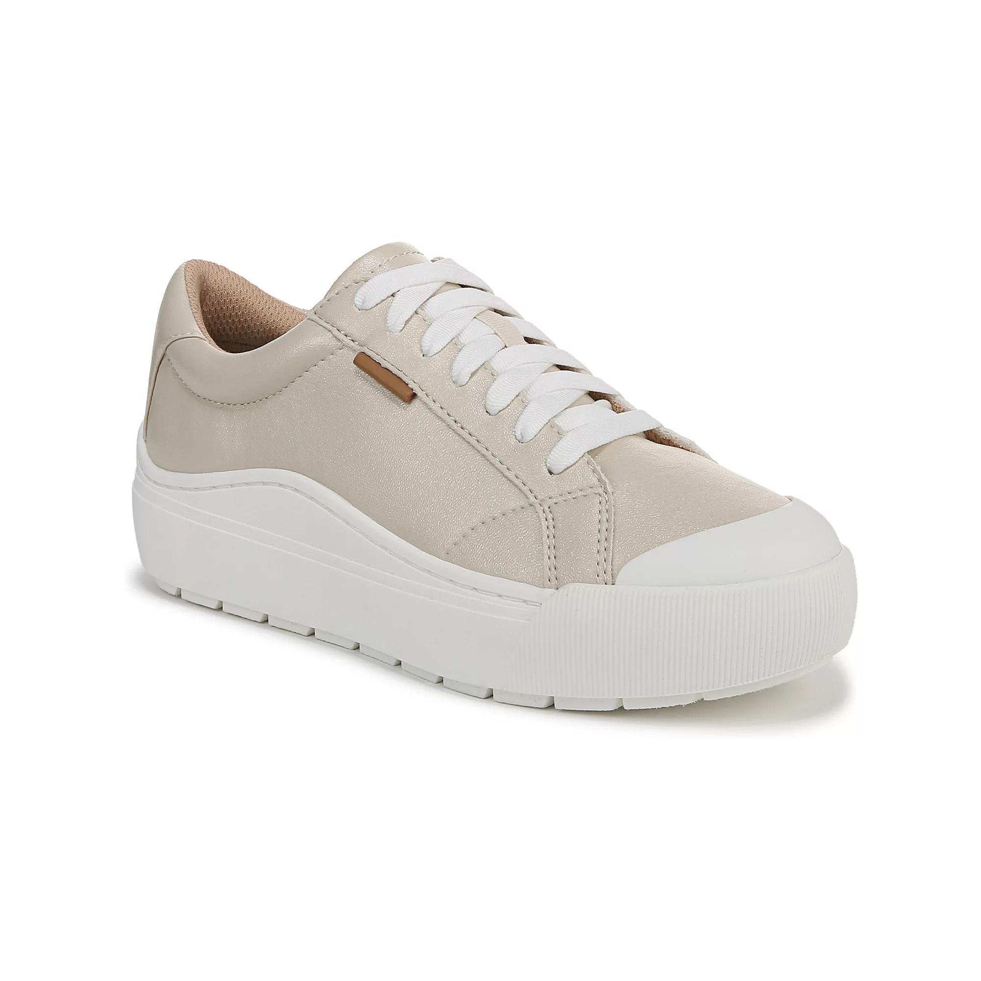 Dr. Scholl's Time Off Women's Platform Sneakers, Size: 6.5, Beige Shimmer Product Image