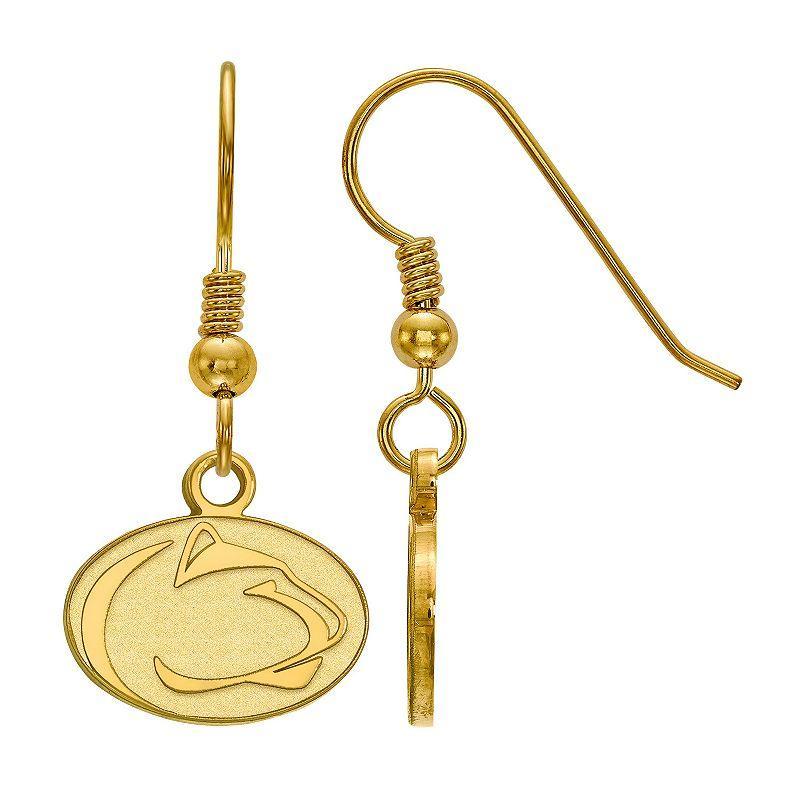 LogoArt 14K Gold Over Silver Penn State Nittany Lions Extra Small Dangle Earrings, Women's, Size: 29 mm, 14k Gold Plated Product Image