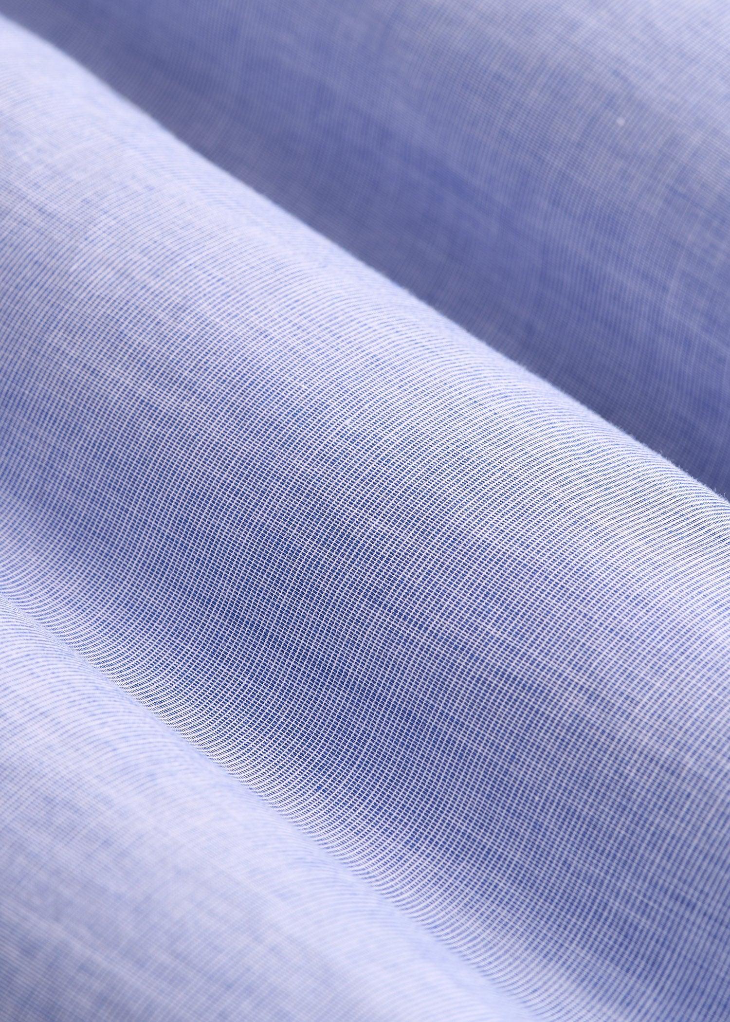 Tall Women's Regular Fit Dress Shirt in Chambray Blue Product Image