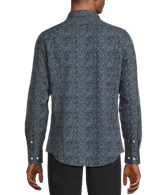 Murano Slim Fit Performance Stretch Floral Print Long Sleeve Woven Shirt Product Image