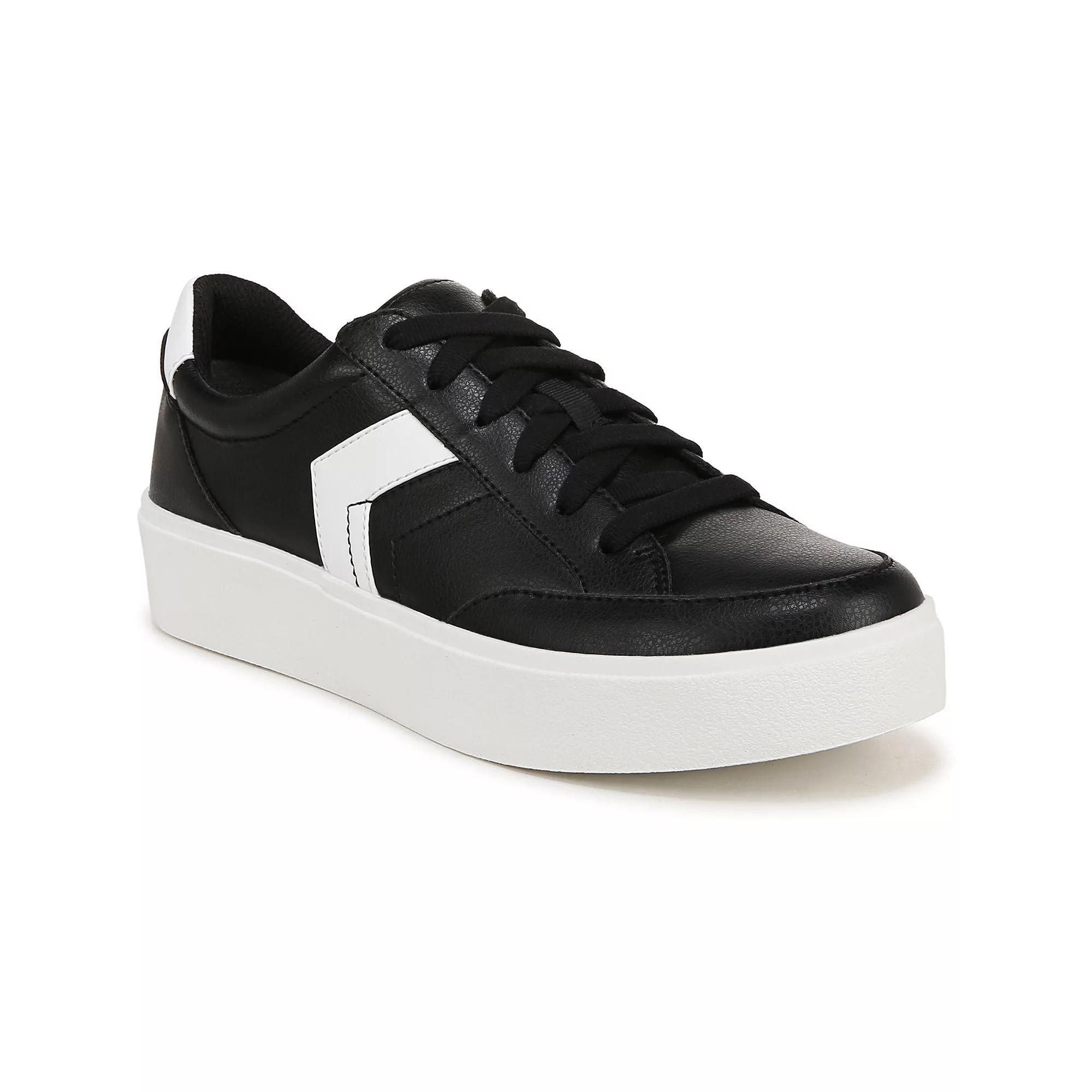 Dr. Scholl's Madison Lace Women's Sneakers, Size: 10, Black White Product Image
