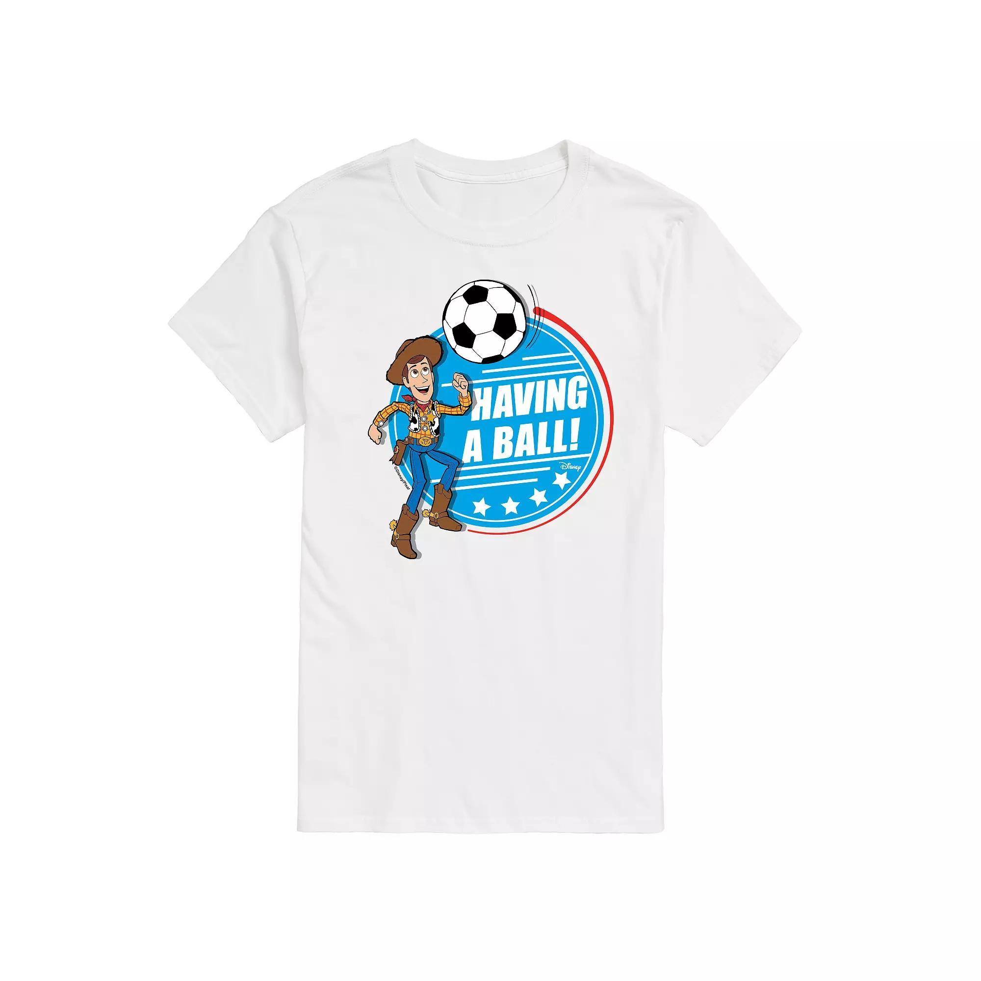 Disney / Pixars Toy Story Woody Mens Having A Ball Graphic Tee Product Image