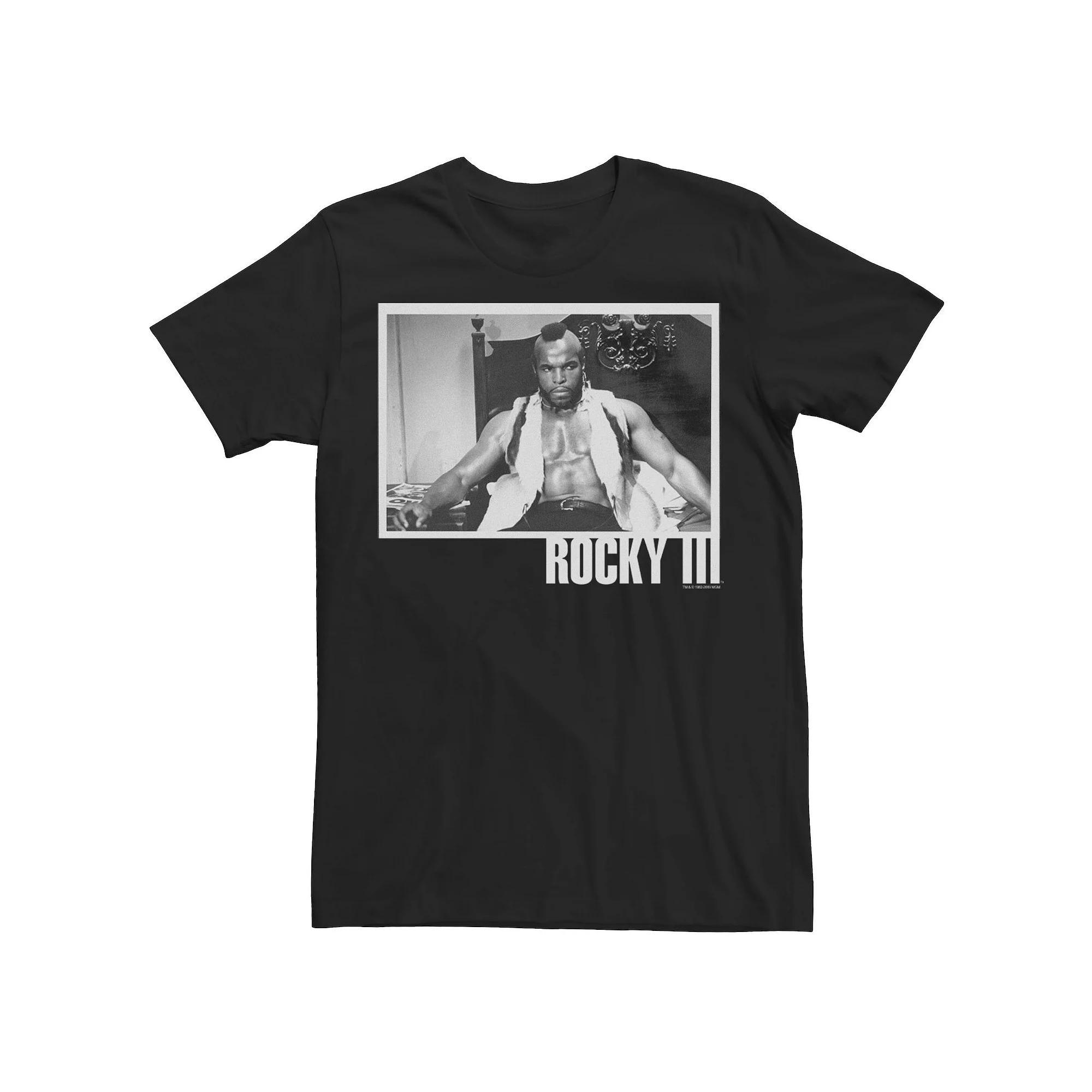 Men's Rocky 3 Clubber Lang Black And White Photograph Tee, Size: 3XL Product Image