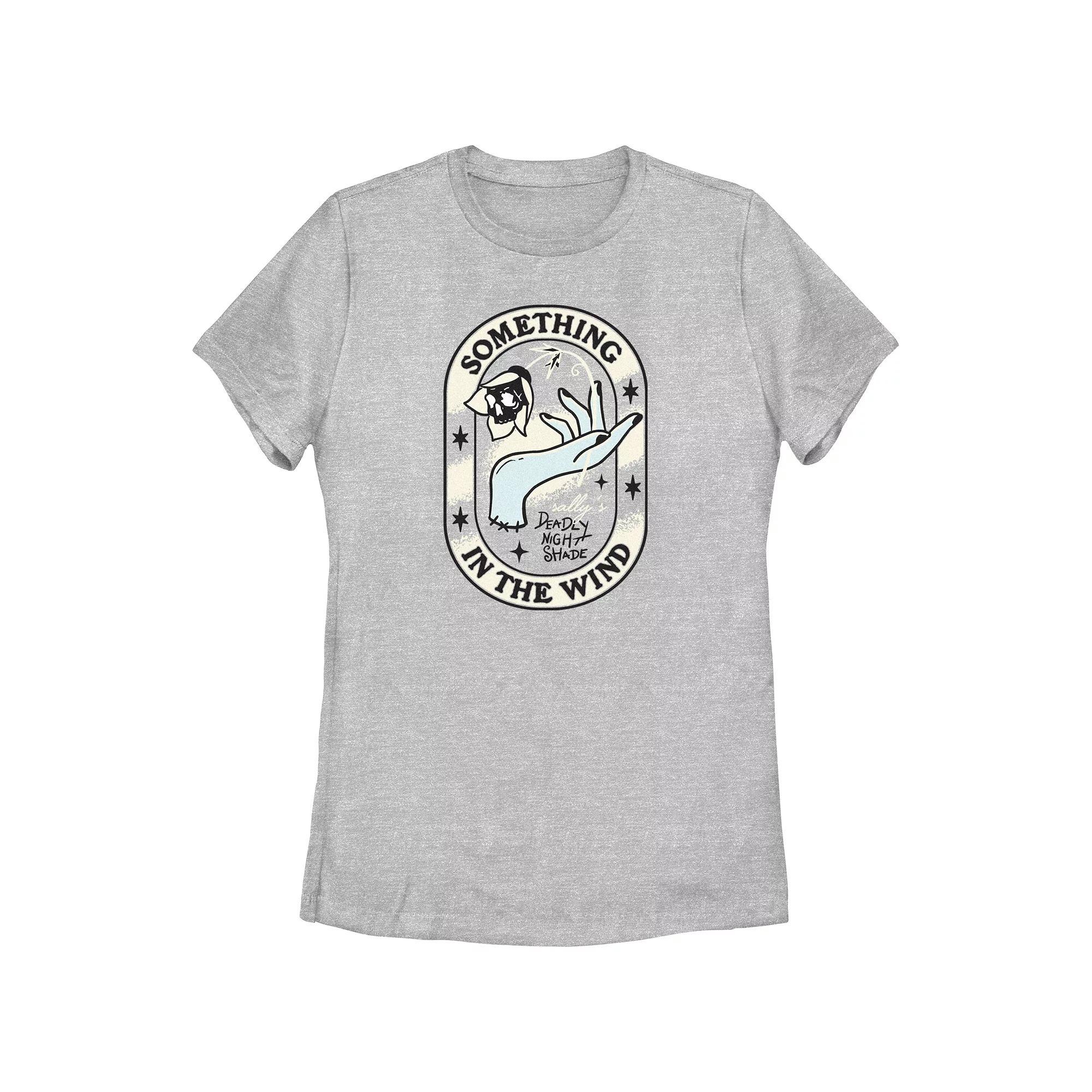 Disney's The Nightmare Before Christmas Sally's Hand Something In The Wind Juniors' Graphic Tee, Girl's, Size: XXL, Athletic Grey Product Image