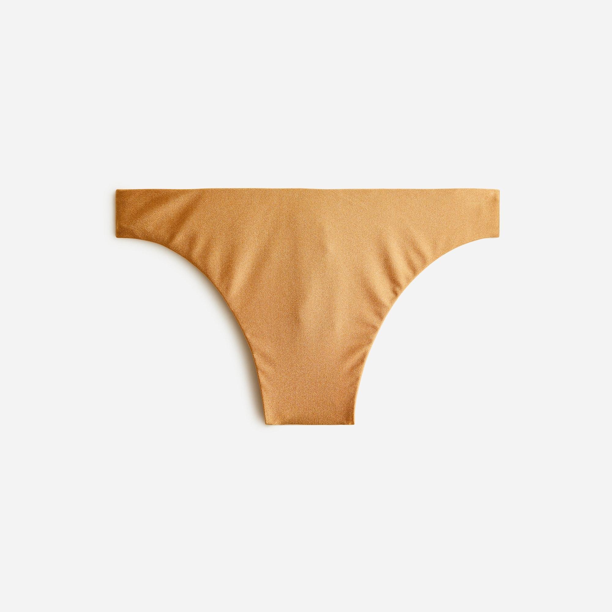 Shiny high-leg high-waisted bikini bottom Product Image