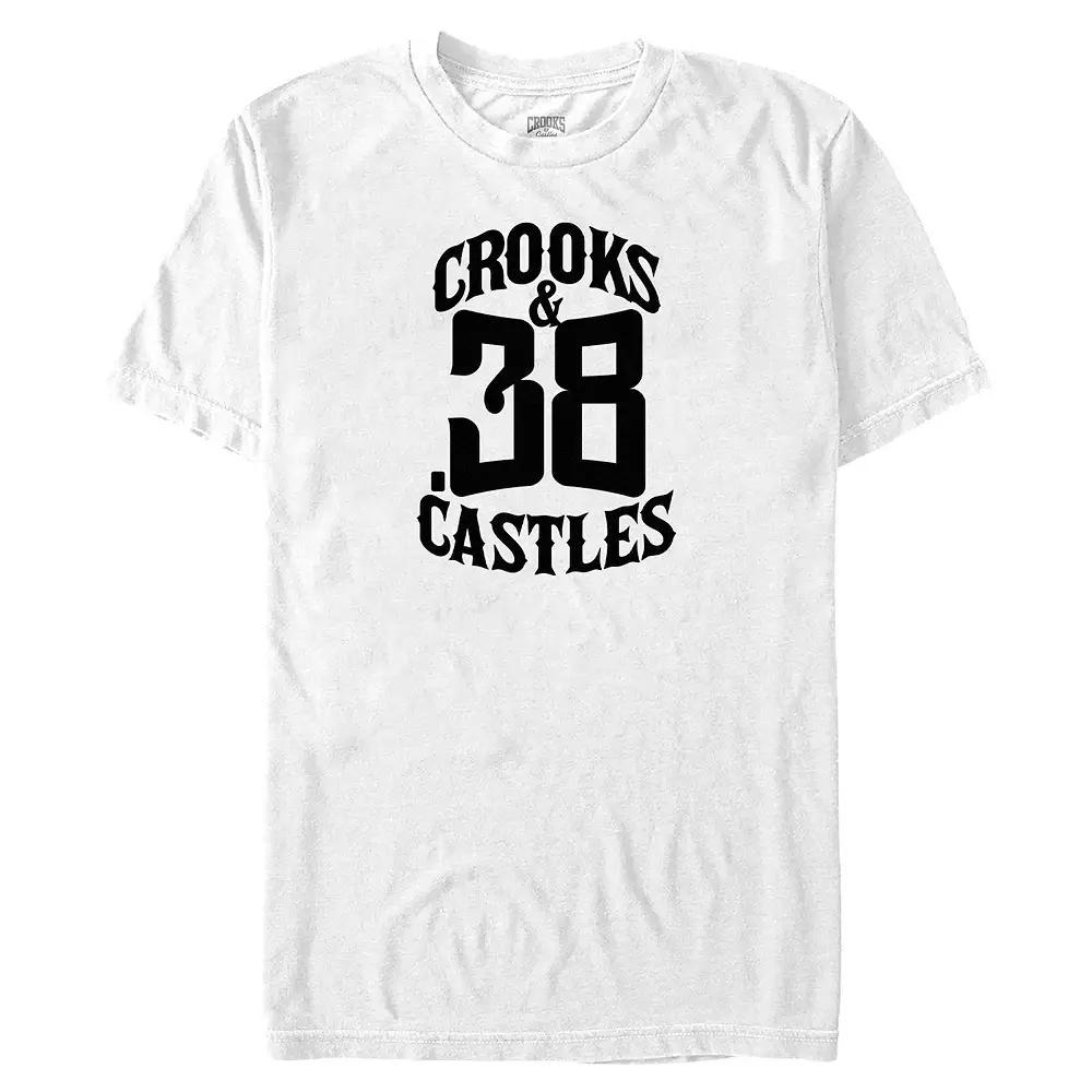 Men's Crooks And Castle 38 Graphic Tee, Size: XL, White Product Image
