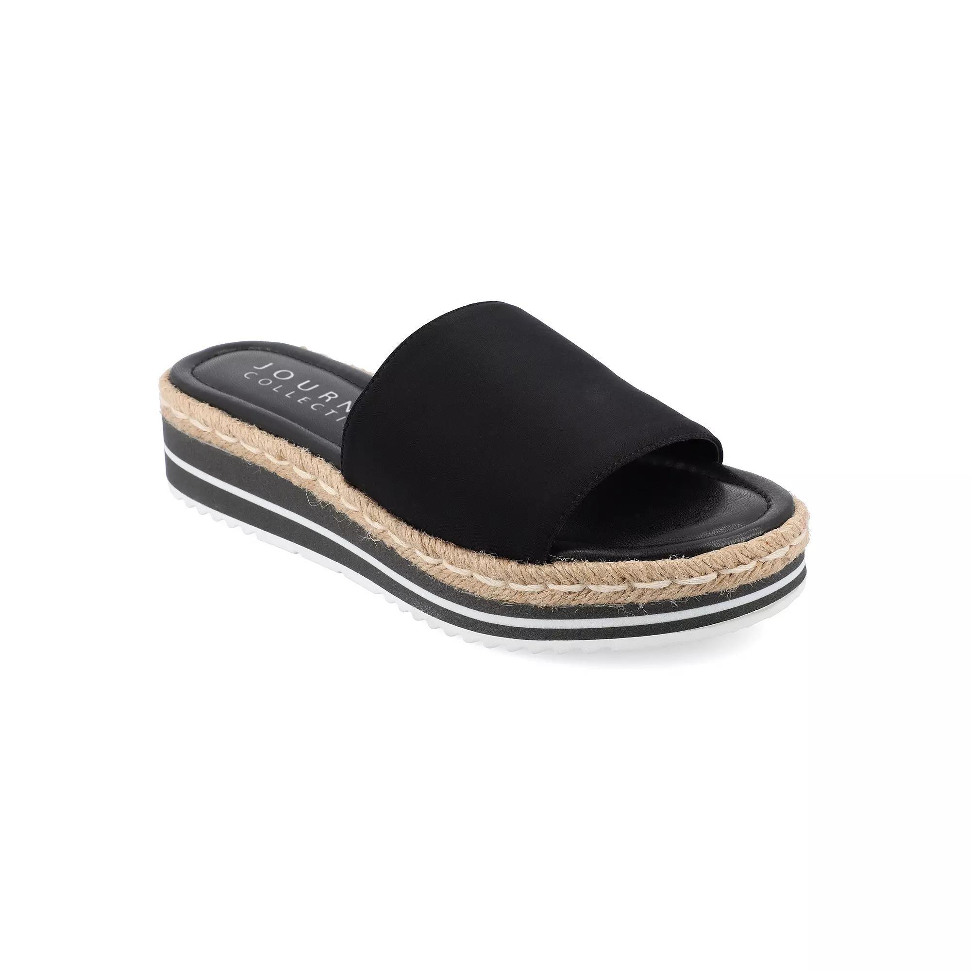 Journee Rosey Womens Espadrille Slide Sandals Product Image