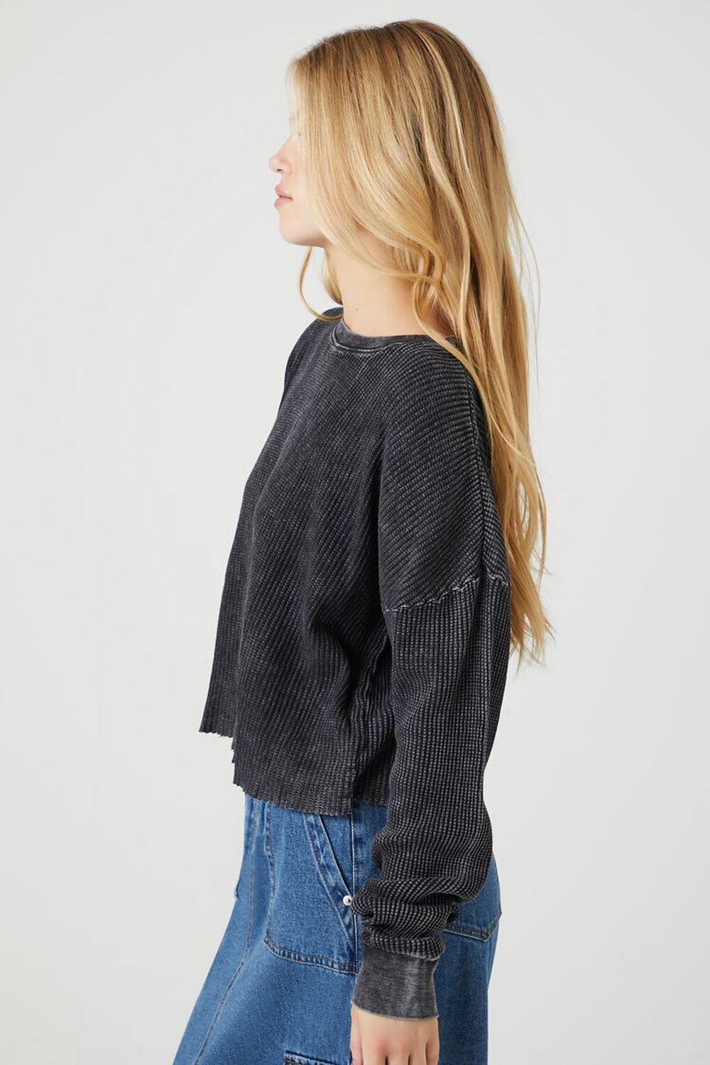 Raw-Cut Ribbed Thermal Top | Forever 21 Product Image