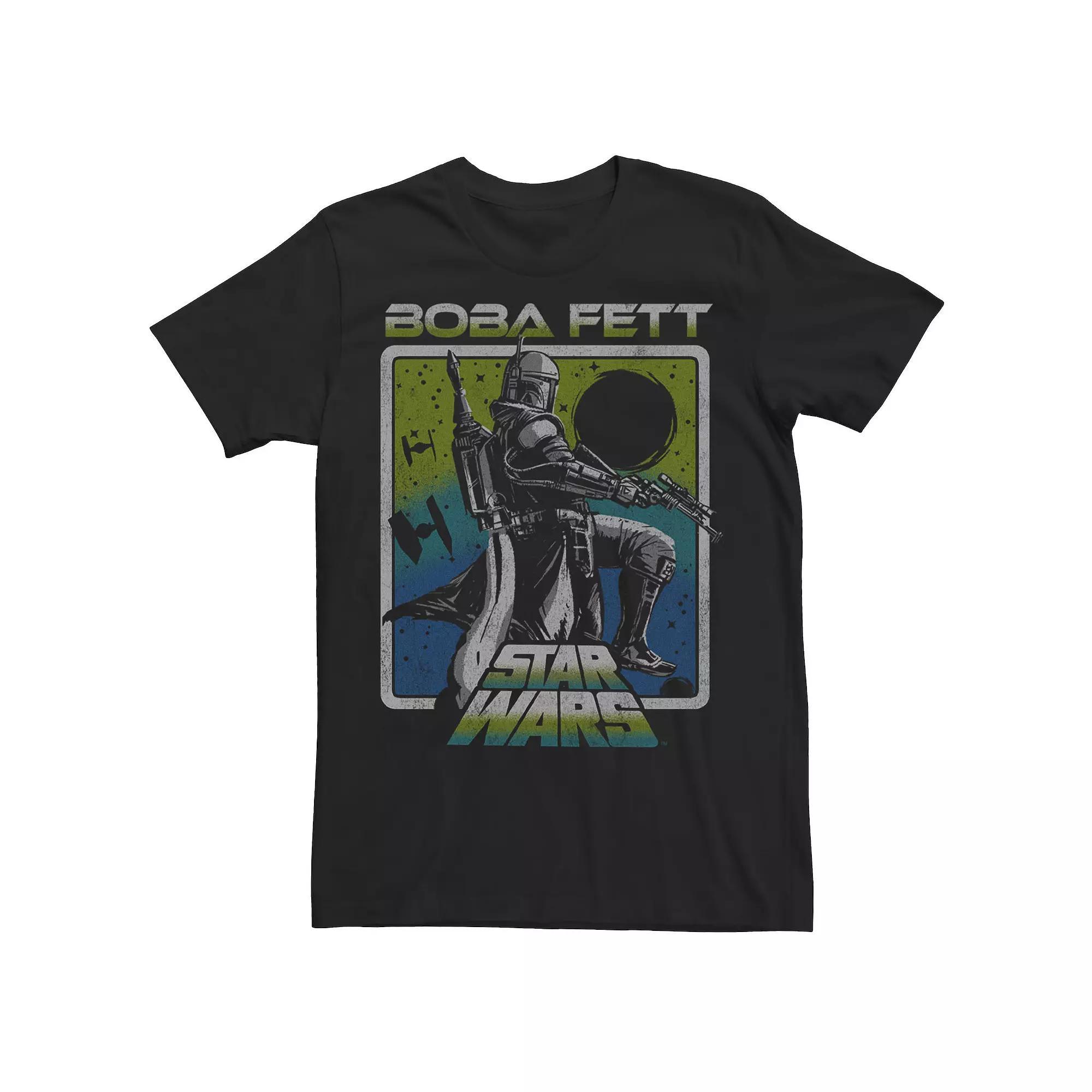 Men's Star Wars Boba Fett Boxed Sunset Tee, Size: XL, Black Product Image