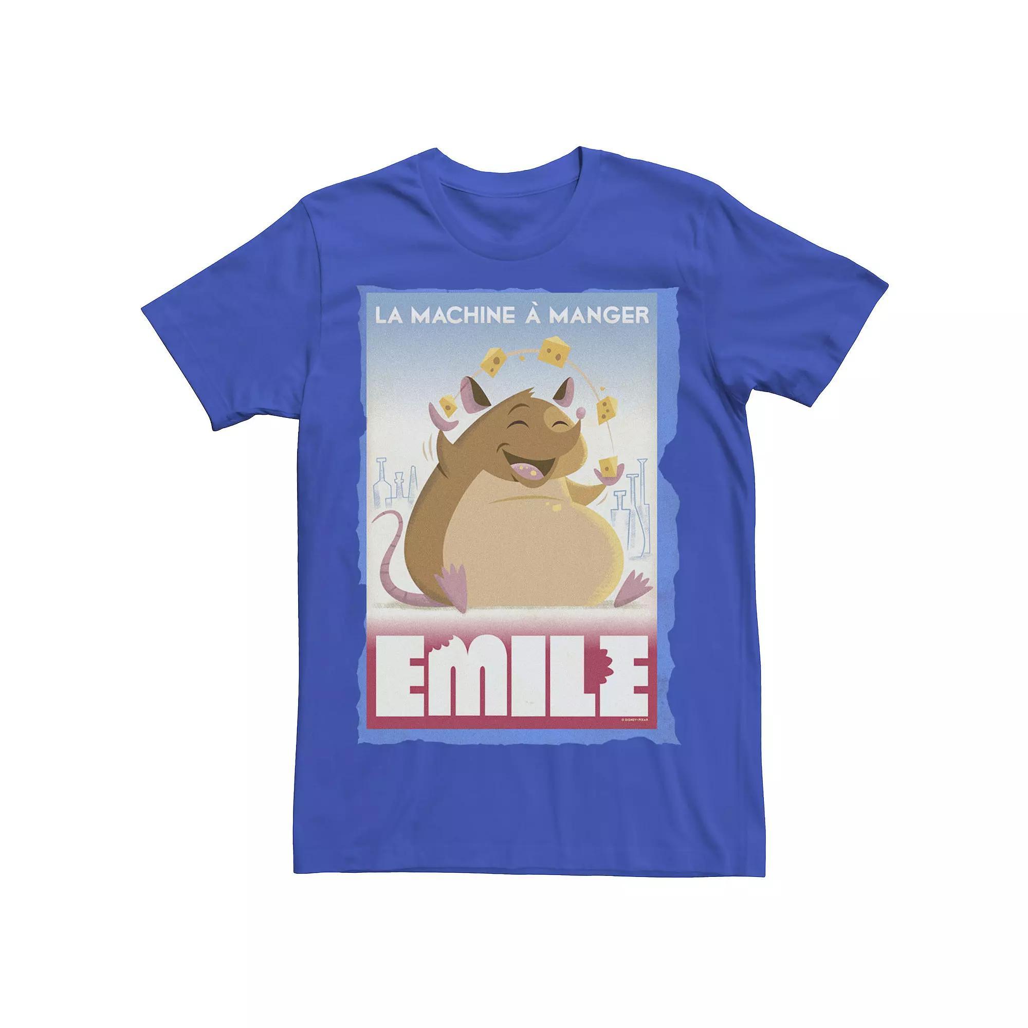 Disney / Pixar's Ratatouille Emile Men's Eating Poster Tee, Size: 3XL, Royal Product Image