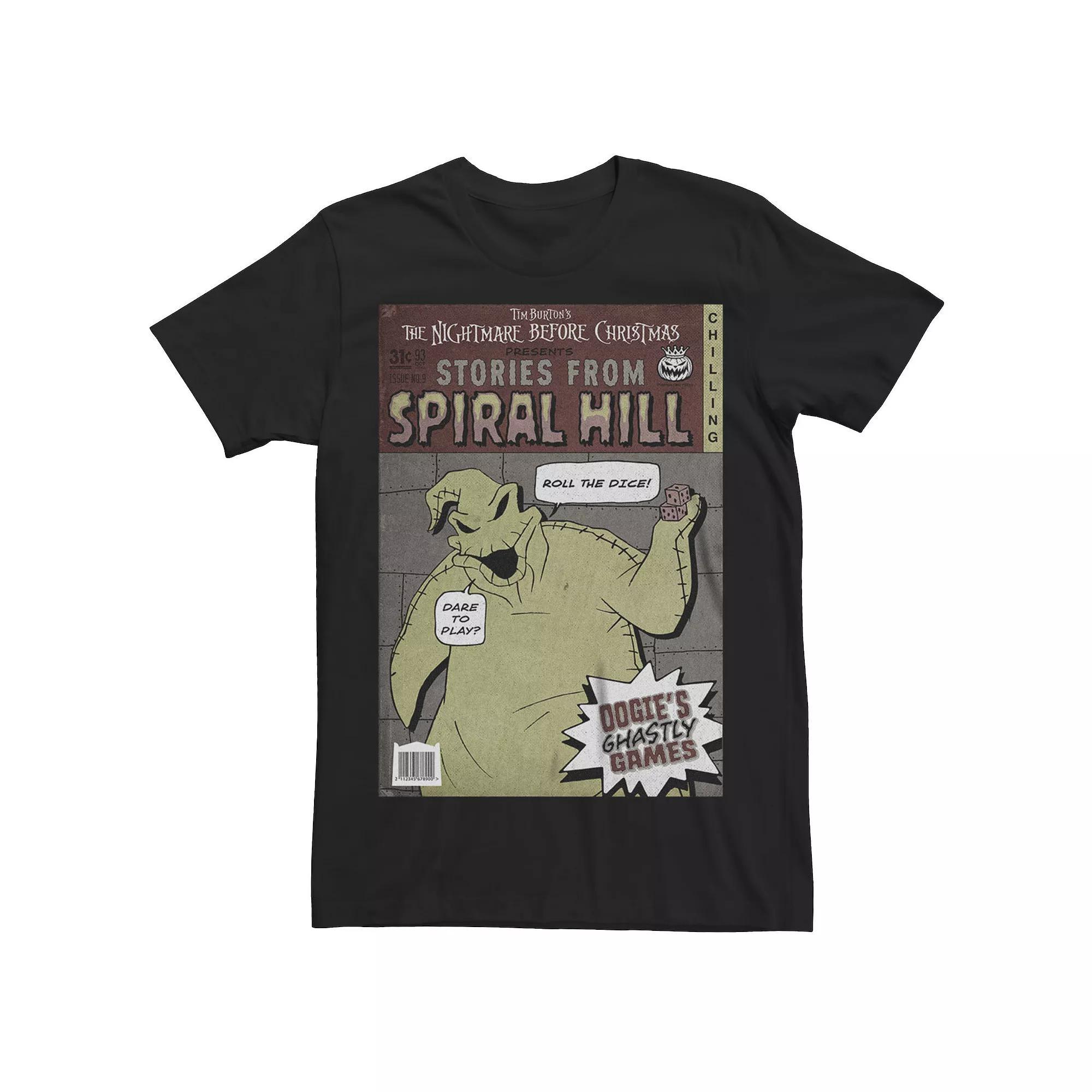 Disney's The Nightmare Before Christmas Oogie Boogie Comic Cover Men's Graphic Tee, Size: Large, Black Product Image