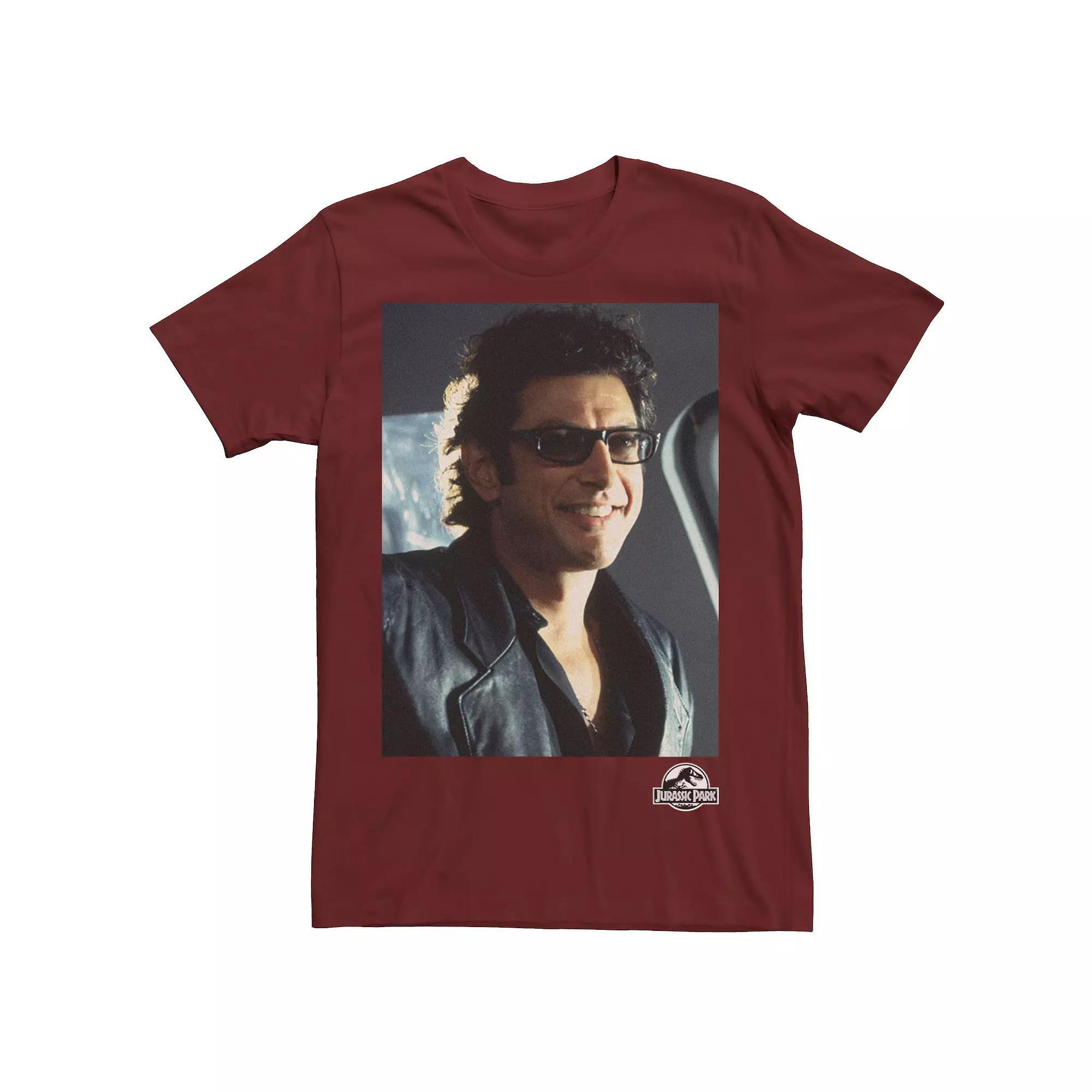 Men's Jurassic Park Goldblum Sly Smile Tee, Size: Large, Black Product Image