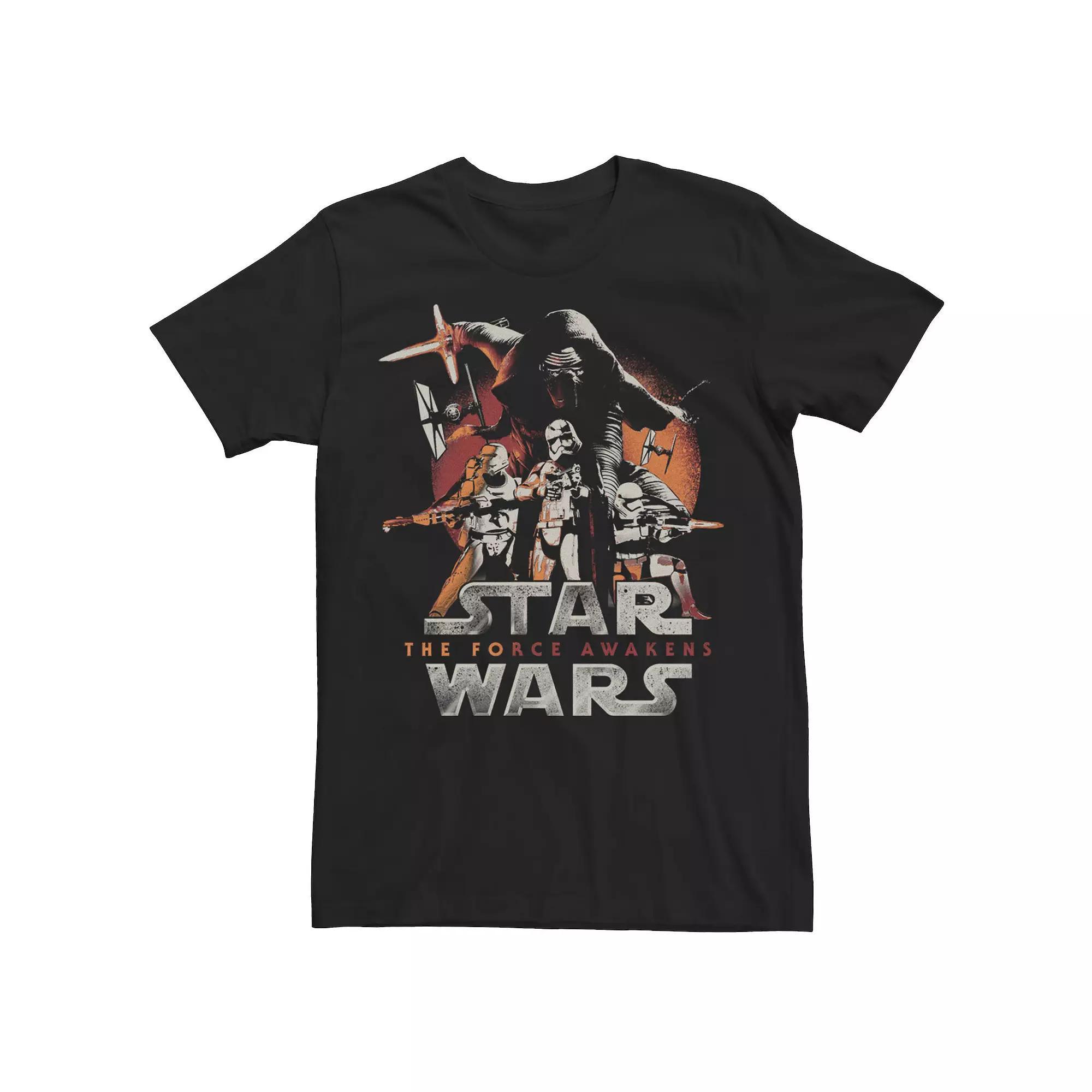 Men's Star Wars The Force Awakens First Order Logo Tee, Size: Large, Black Product Image